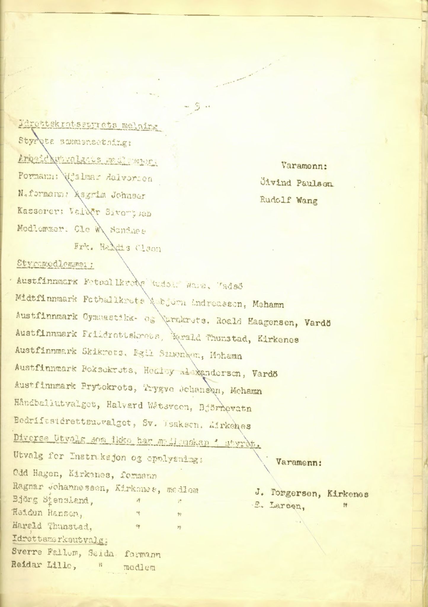 Aust-Finnmark Idrettskrets , FMFB/A-1041/A/L0002: Møteprotokoll for  styre, ting og arbeidsutvalg, 1951-1954, p. 158