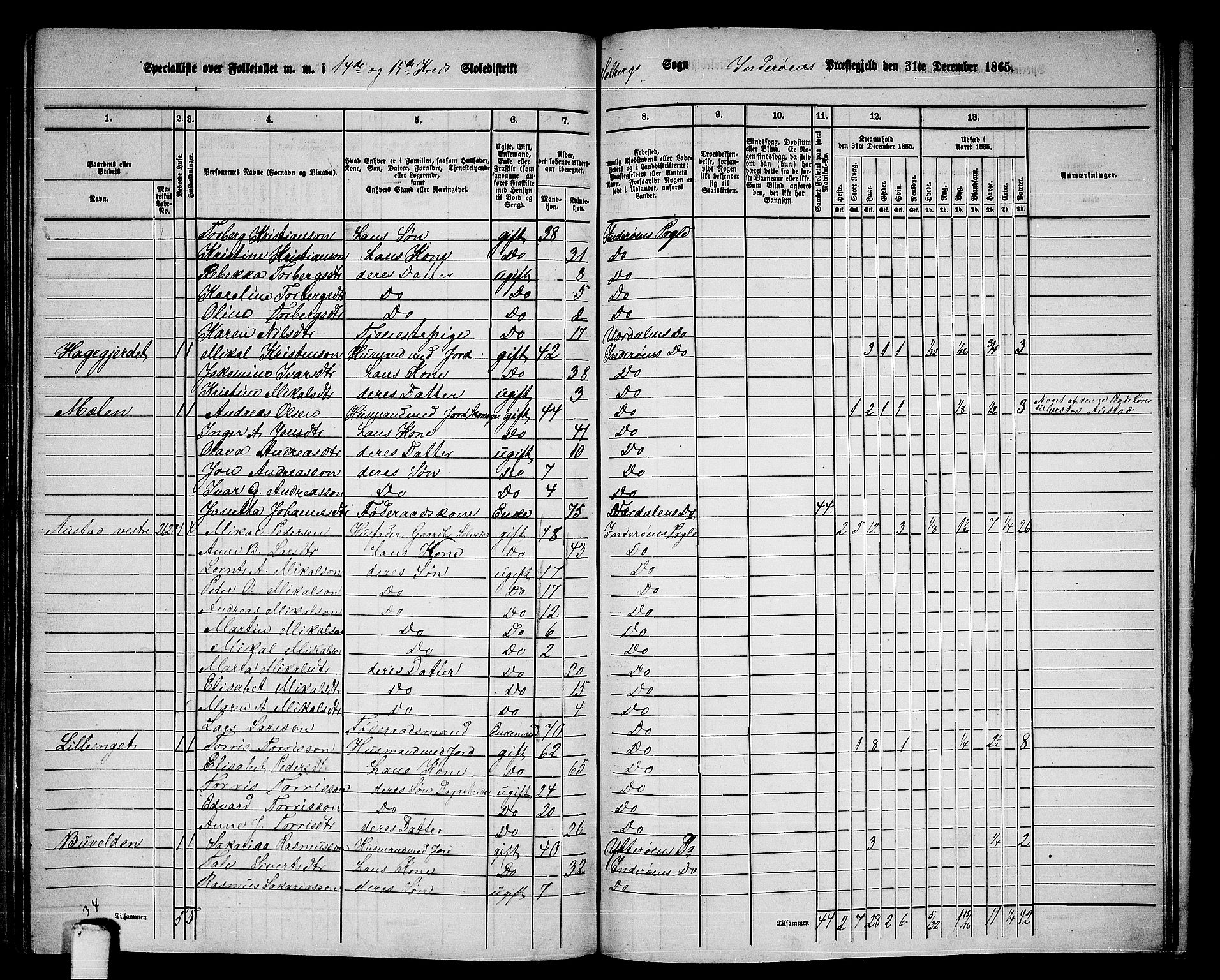 RA, 1865 census for Inderøy, 1865, p. 200