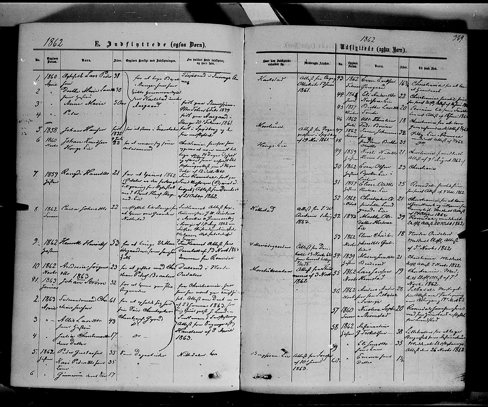 Stange prestekontor, SAH/PREST-002/K/L0013: Parish register (official) no. 13, 1862-1879, p. 389