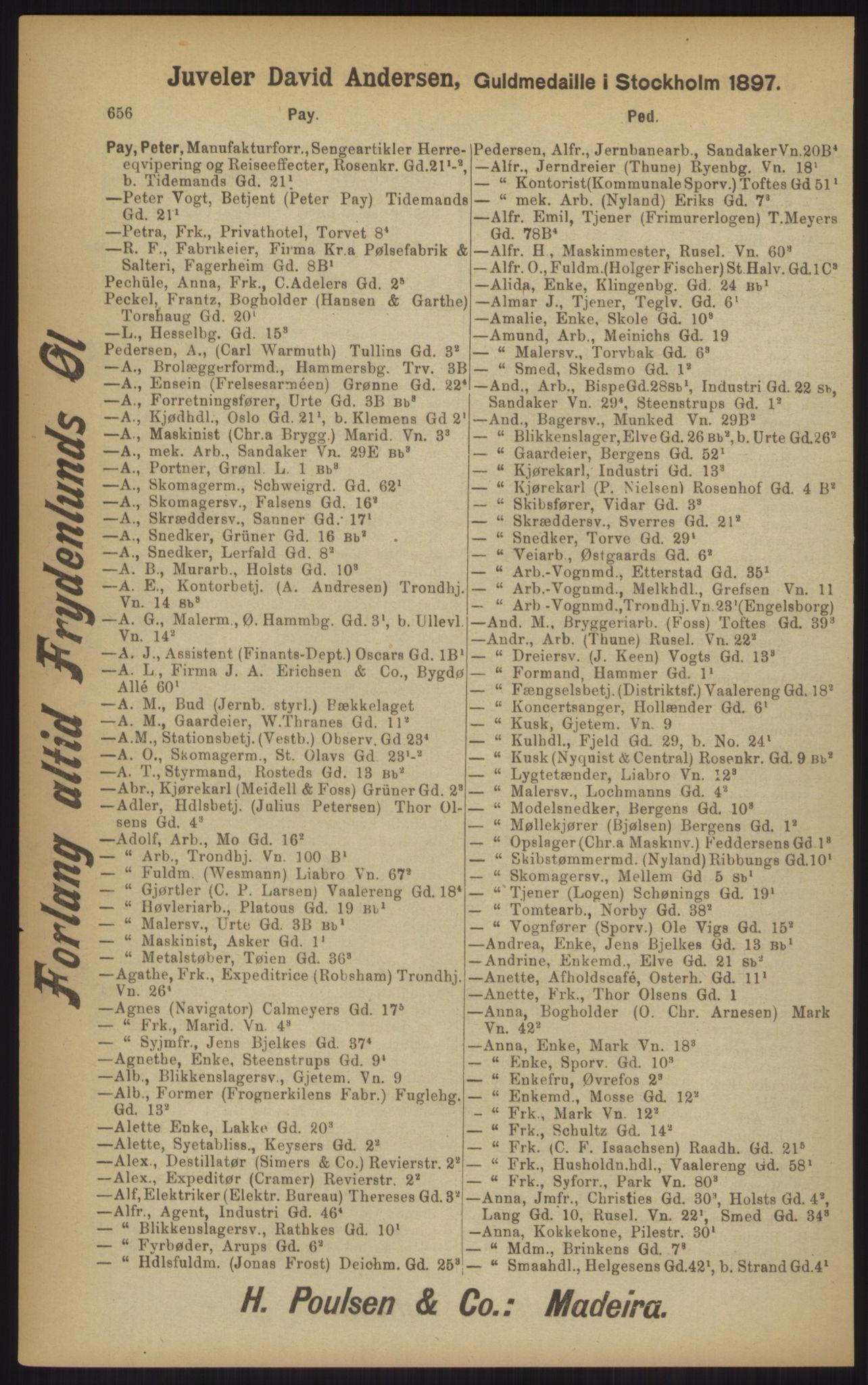 Kristiania/Oslo adressebok, PUBL/-, 1902, p. 656