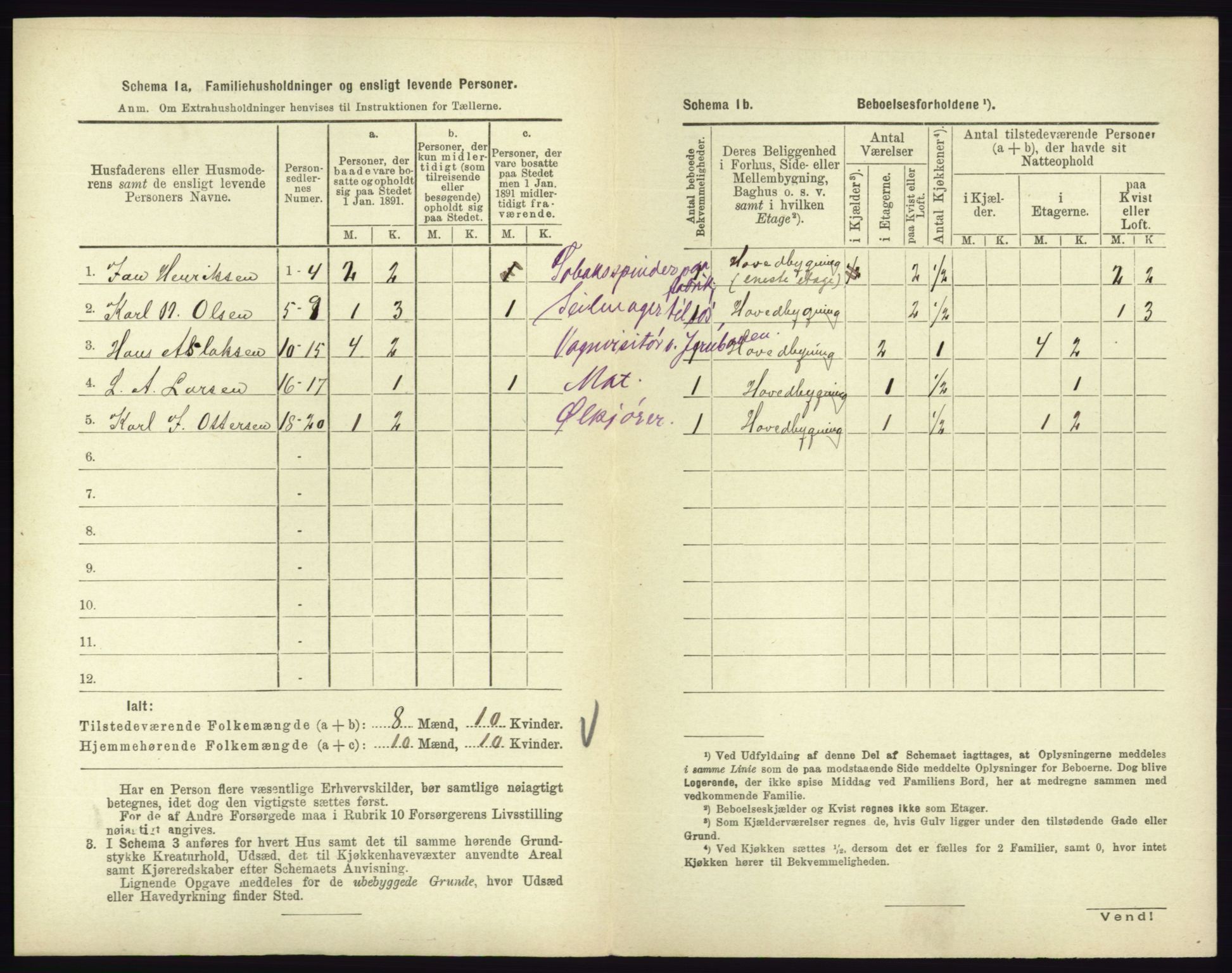 RA, 1891 census for 0705 Tønsberg, 1891, p. 989