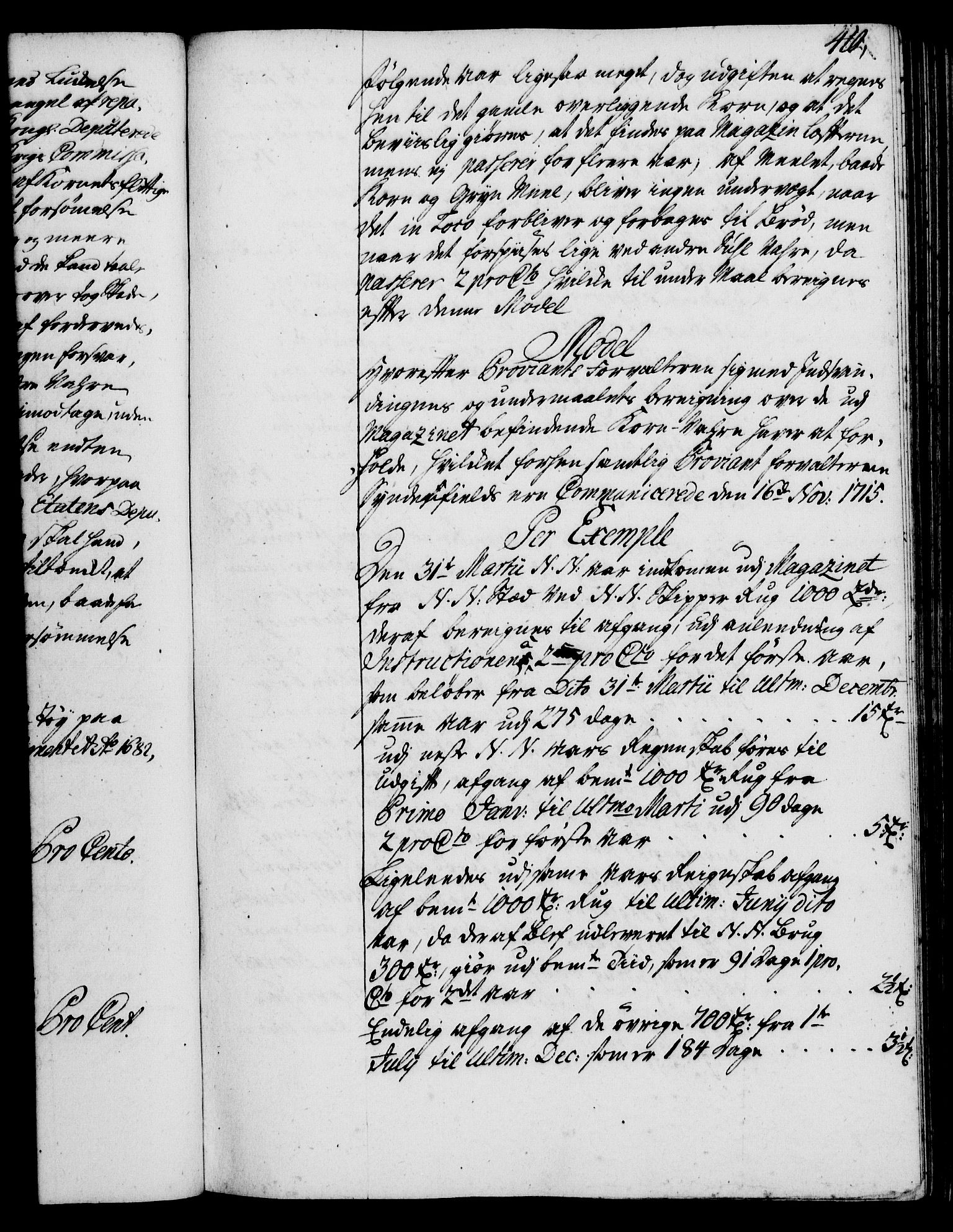 Rentekammeret, Kammerkanselliet, RA/EA-3111/G/Gg/Ggi/L0002: Norsk instruksjonsprotokoll med register (merket RK 53.35), 1729-1751, p. 410