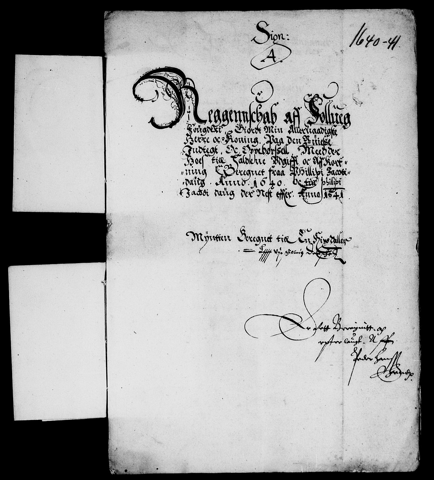 Rentekammeret inntil 1814, Reviderte regnskaper, Lensregnskaper, AV/RA-EA-5023/R/Rb/Rba/L0150: Akershus len, 1639-1641