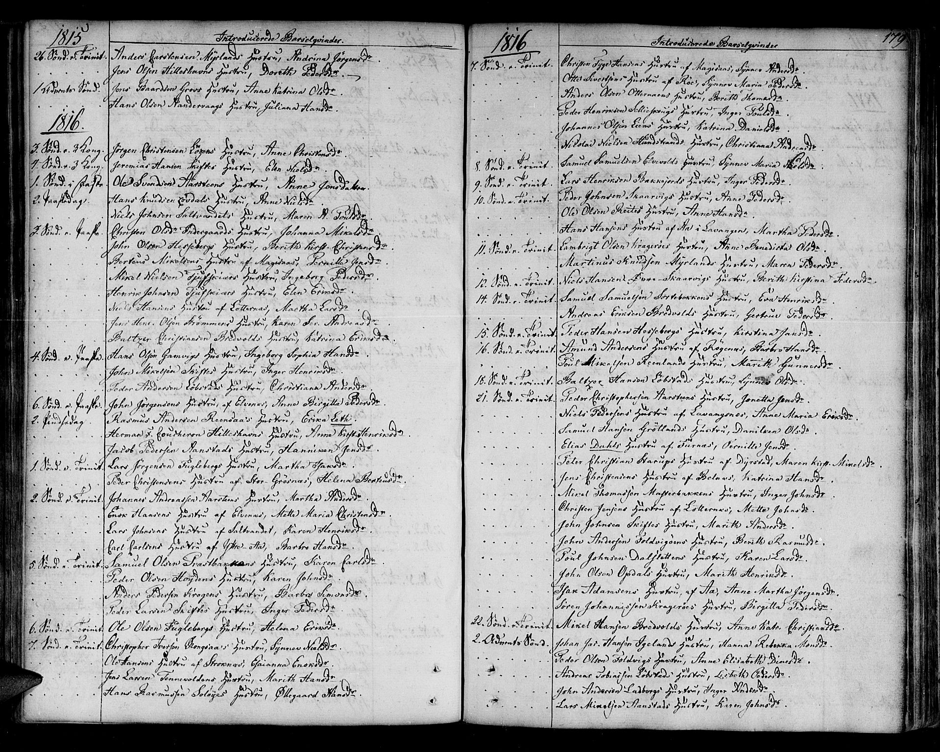 Ibestad sokneprestembete, SATØ/S-0077/H/Ha/Haa/L0004kirke: Parish register (official) no. 4, 1801-1824, p. 179