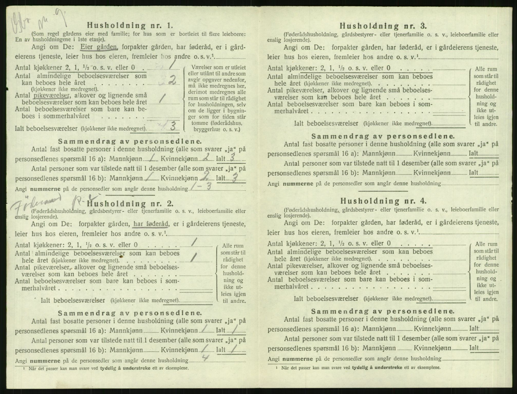 SAT, 1920 census for Borgund, 1920, p. 2139