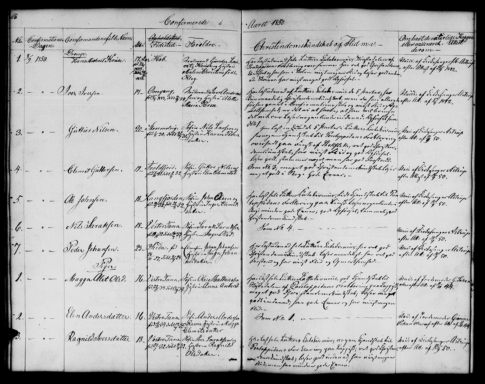 Nesseby sokneprestkontor, SATØ/S-1330/H/Hb/L0005klokker: Parish register (copy) no. 5, 1846-1852, p. 116-117