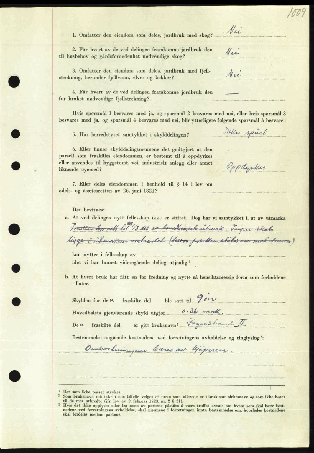 Nordmøre sorenskriveri, AV/SAT-A-4132/1/2/2Ca: Mortgage book no. A103, 1946-1947, Diary no: : 242/1947