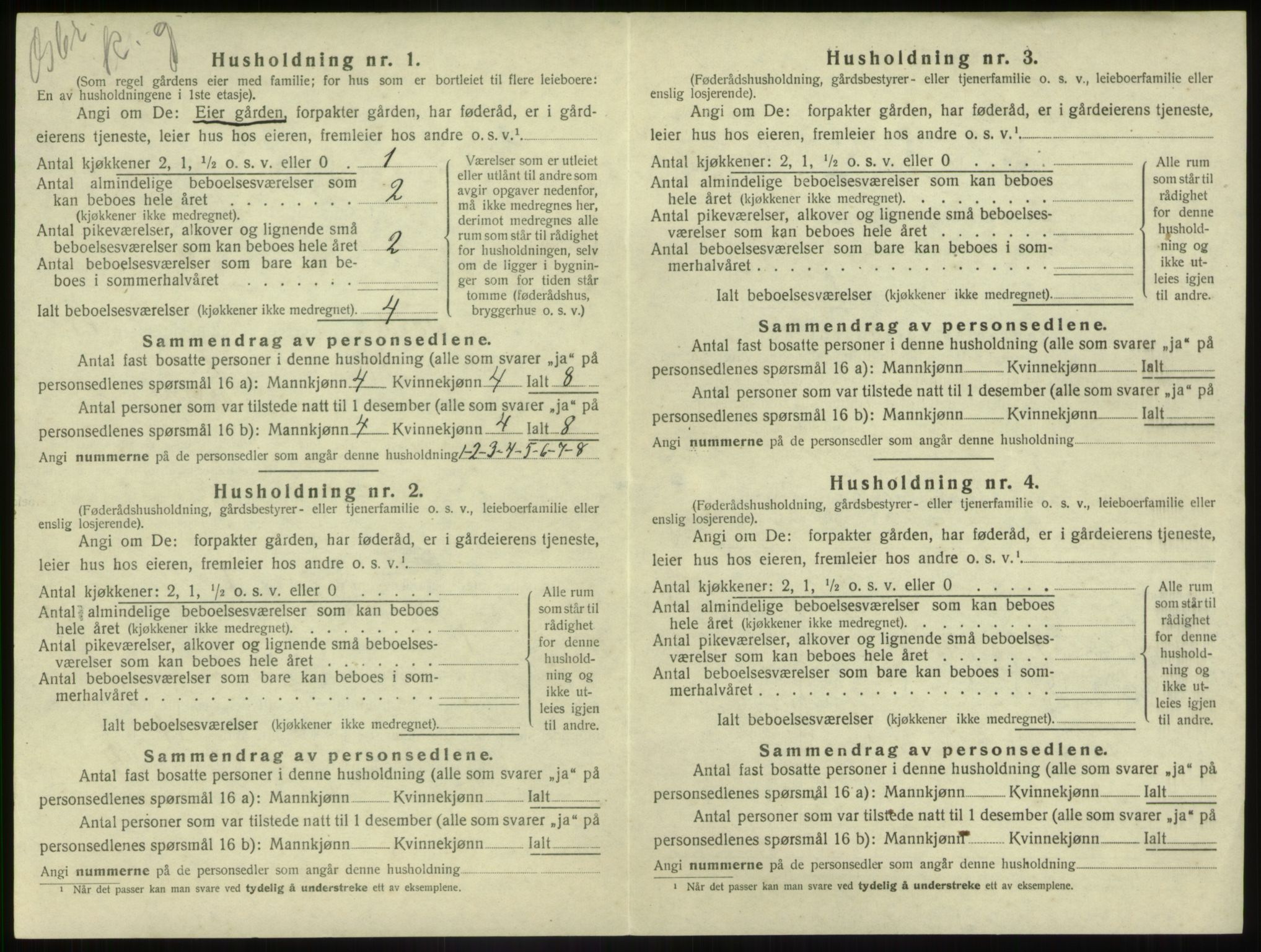 SAB, 1920 census for Førde, 1920, p. 690