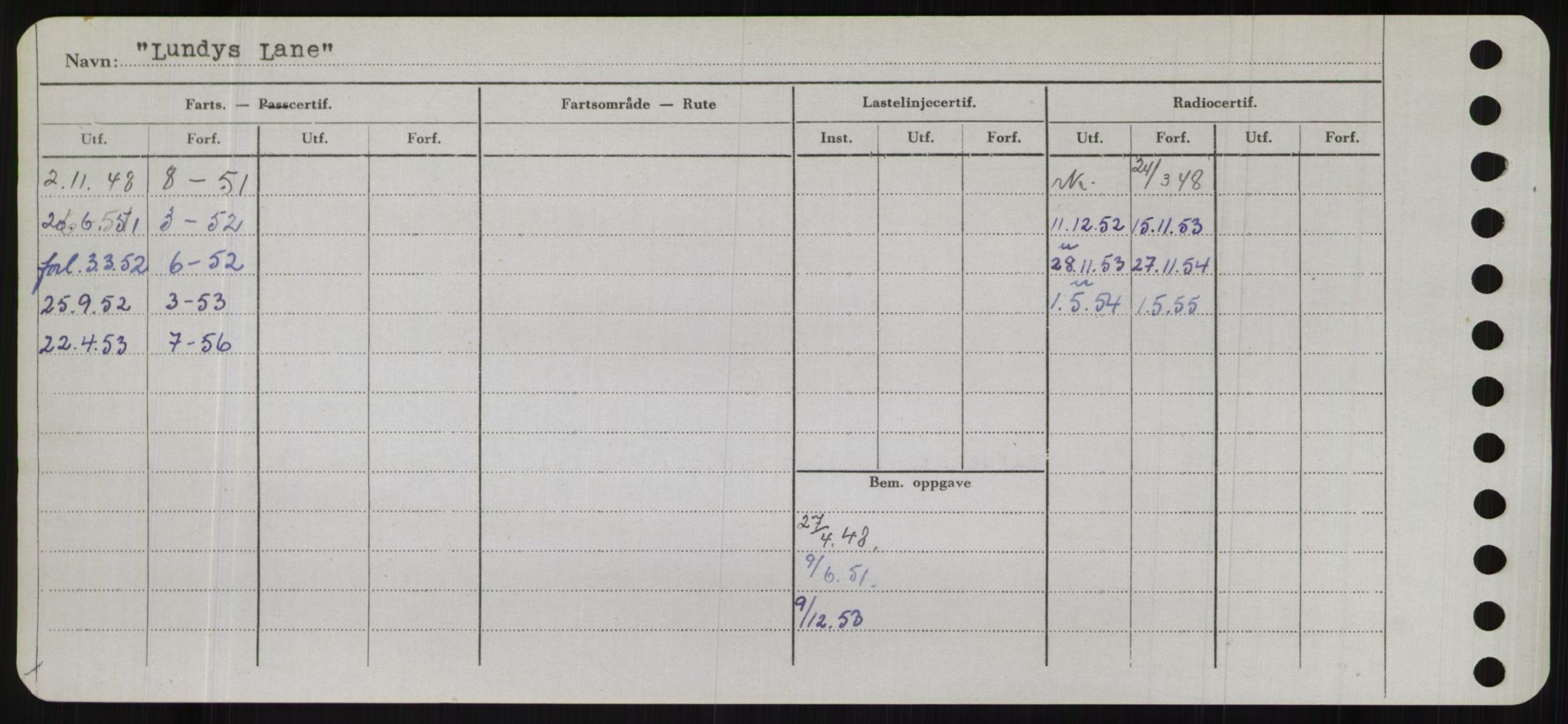 Sjøfartsdirektoratet med forløpere, Skipsmålingen, RA/S-1627/H/Hb/L0003: Fartøy, I-N, p. 276