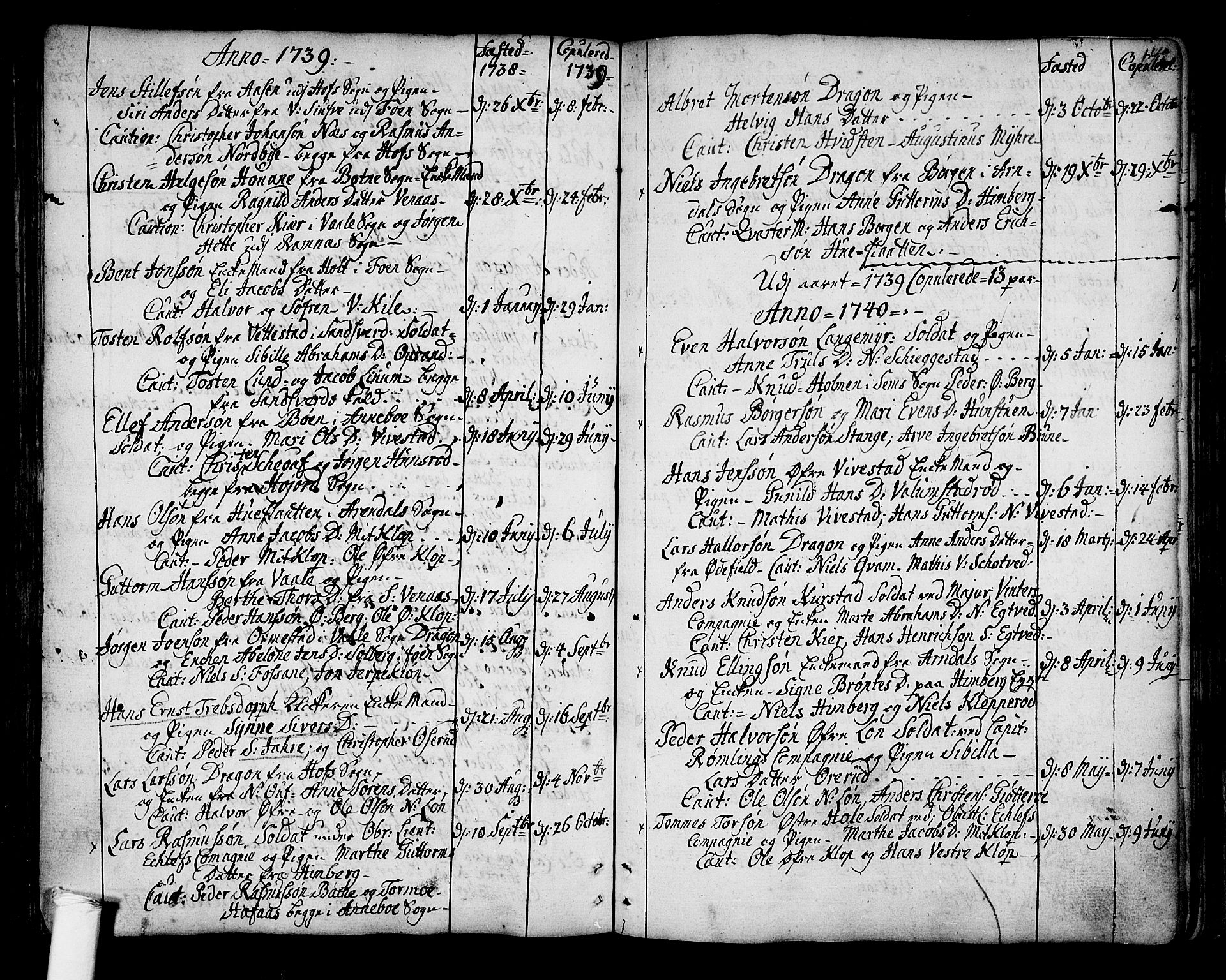 Ramnes kirkebøker, SAKO/A-314/F/Fa/L0001: Parish register (official) no. I 1, 1732-1774, p. 142