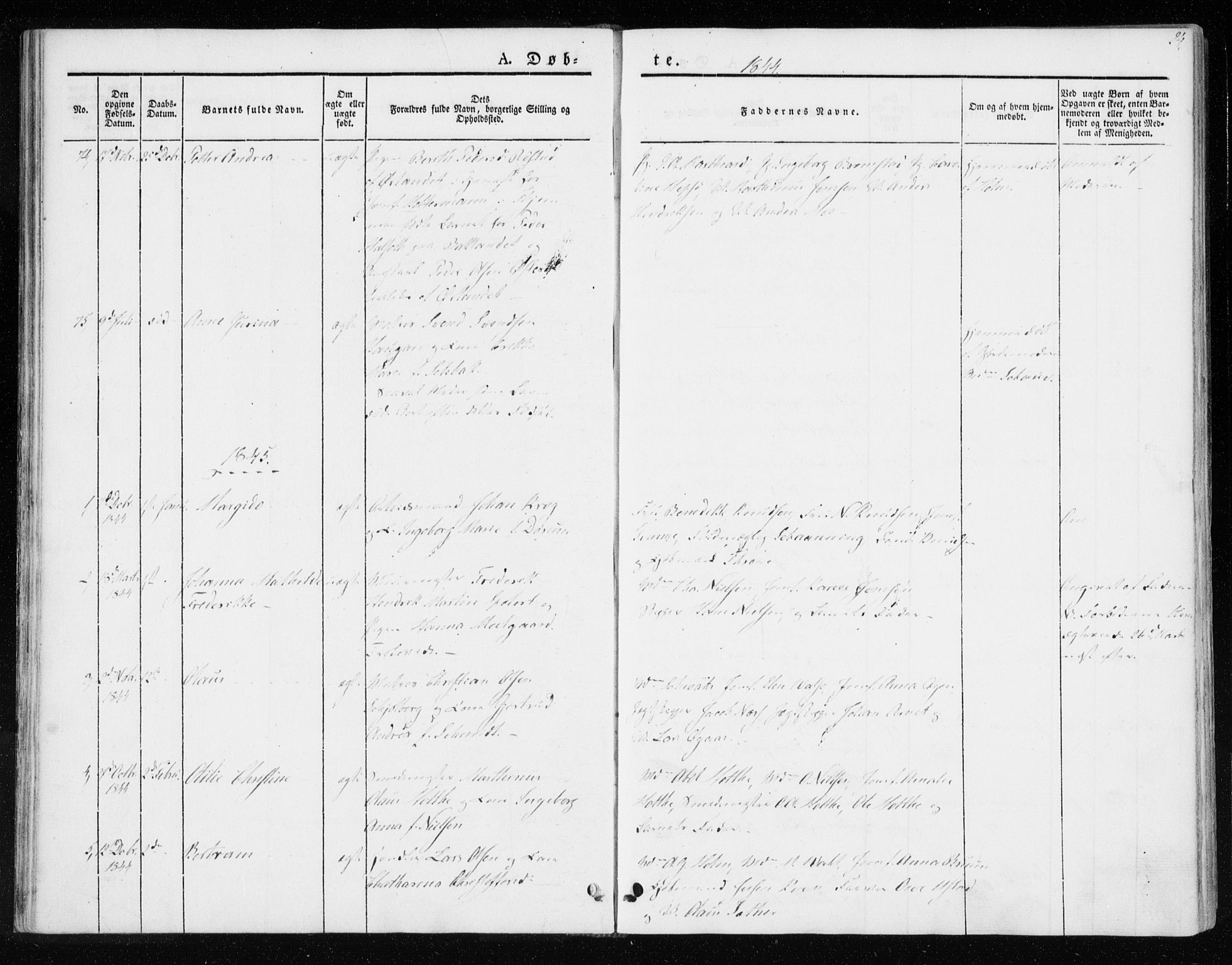 Ministerialprotokoller, klokkerbøker og fødselsregistre - Sør-Trøndelag, AV/SAT-A-1456/604/L0183: Parish register (official) no. 604A04, 1841-1850, p. 24