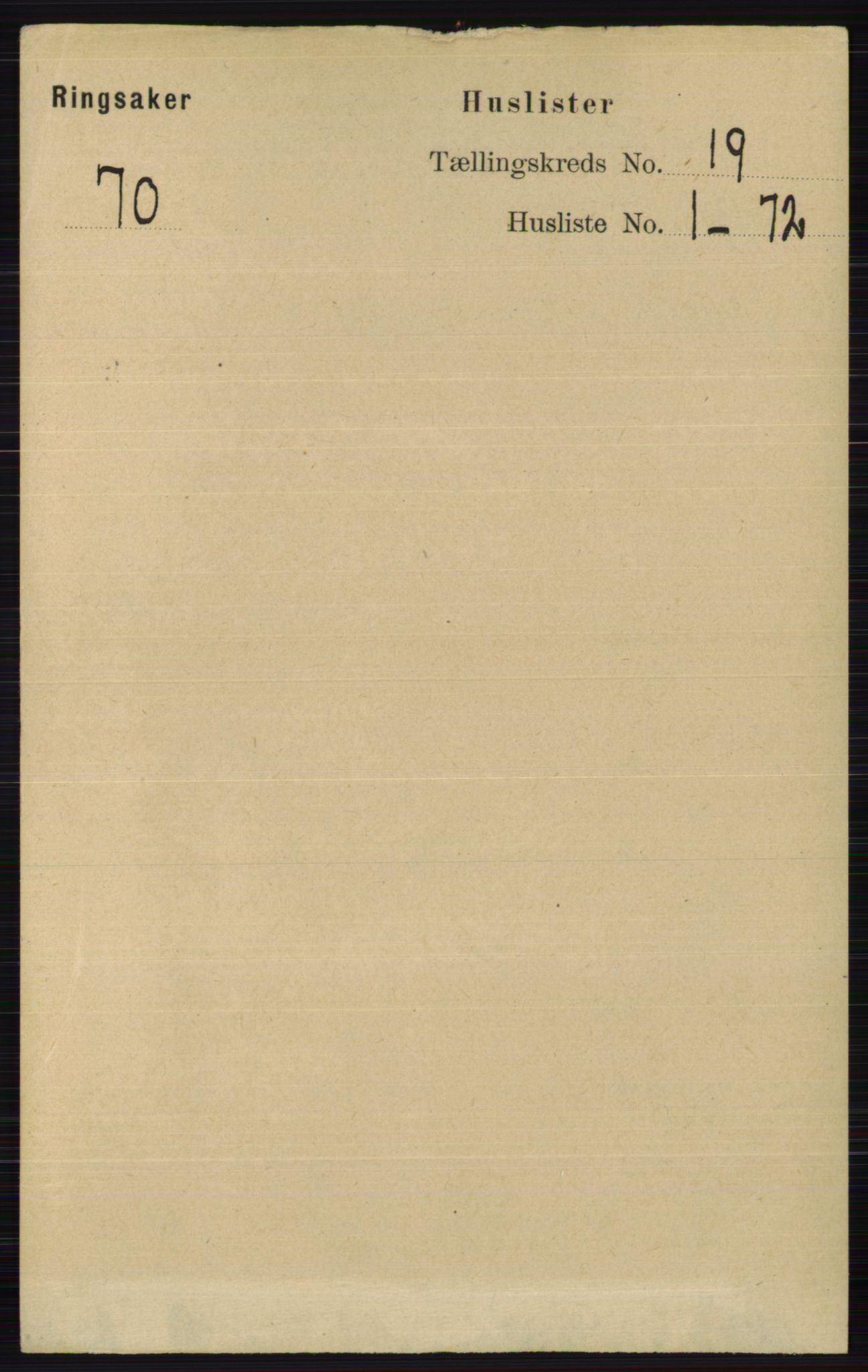 RA, 1891 census for 0412 Ringsaker, 1891, p. 10524