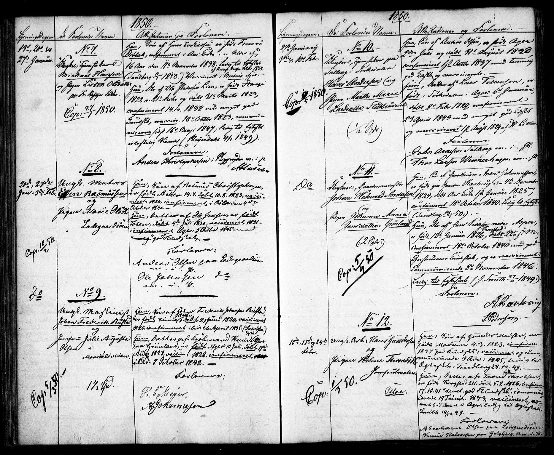 Aker prestekontor kirkebøker, AV/SAO-A-10861/H/L0004: Banns register no. 4, 1848-1853