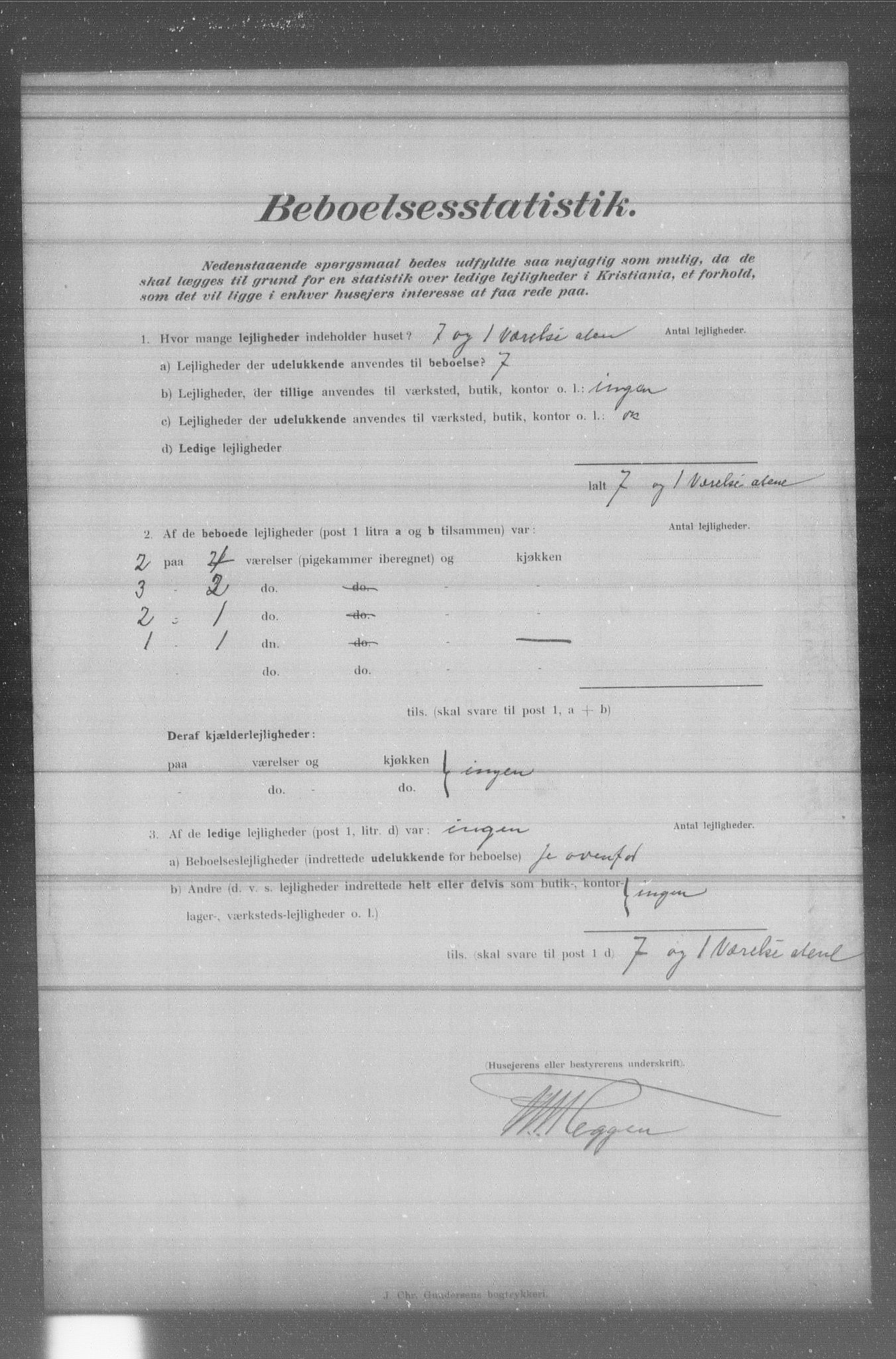 OBA, Municipal Census 1902 for Kristiania, 1902, p. 2732