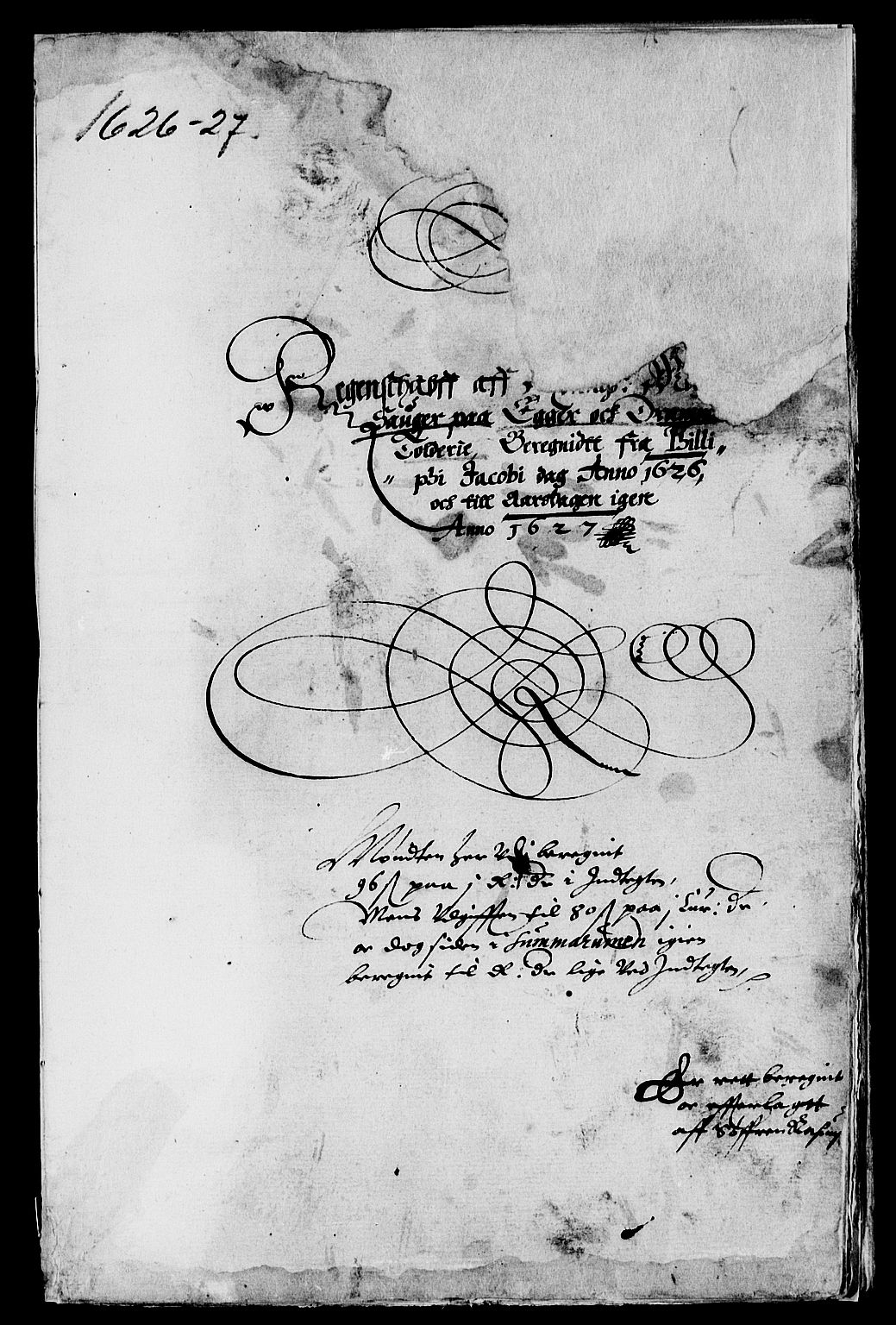 Rentekammeret inntil 1814, Reviderte regnskaper, Lensregnskaper, AV/RA-EA-5023/R/Rb/Rbm/L0004: Eiker len, 1626-1640