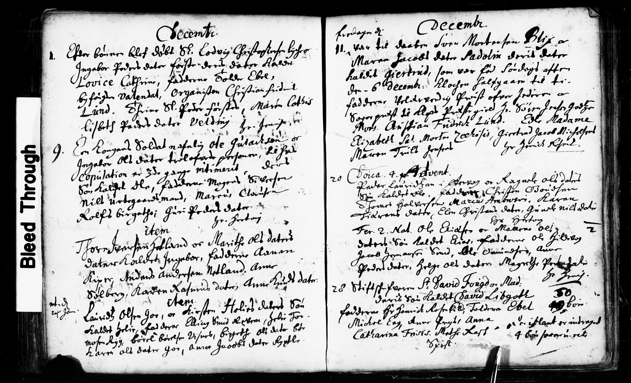 Domkirken sokneprestkontor, AV/SAST-A-101812/001/30/30BB/L0001: Parish register (copy) no. B 1, 1688-1714