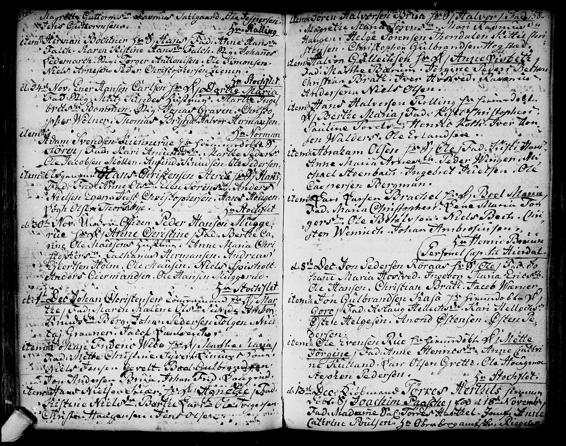 Kongsberg kirkebøker, SAKO/A-22/F/Fa/L0006: Parish register (official) no. I 6, 1783-1797, p. 158