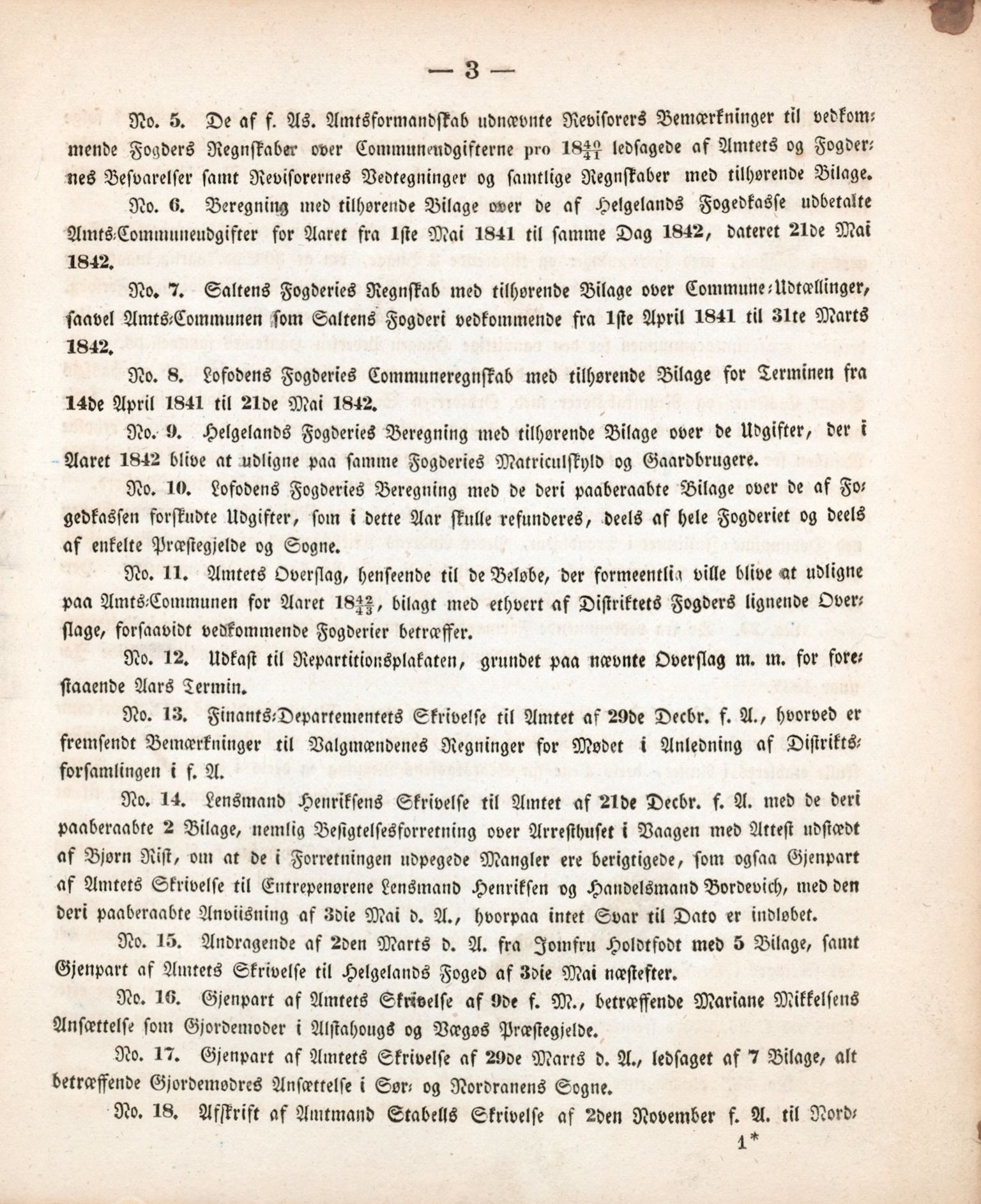 Nordland Fylkeskommune. Fylkestinget, AIN/NFK-17/176/A/Ac/L0002: Fylkestingsforhandlinger 1839-1848, 1839-1848