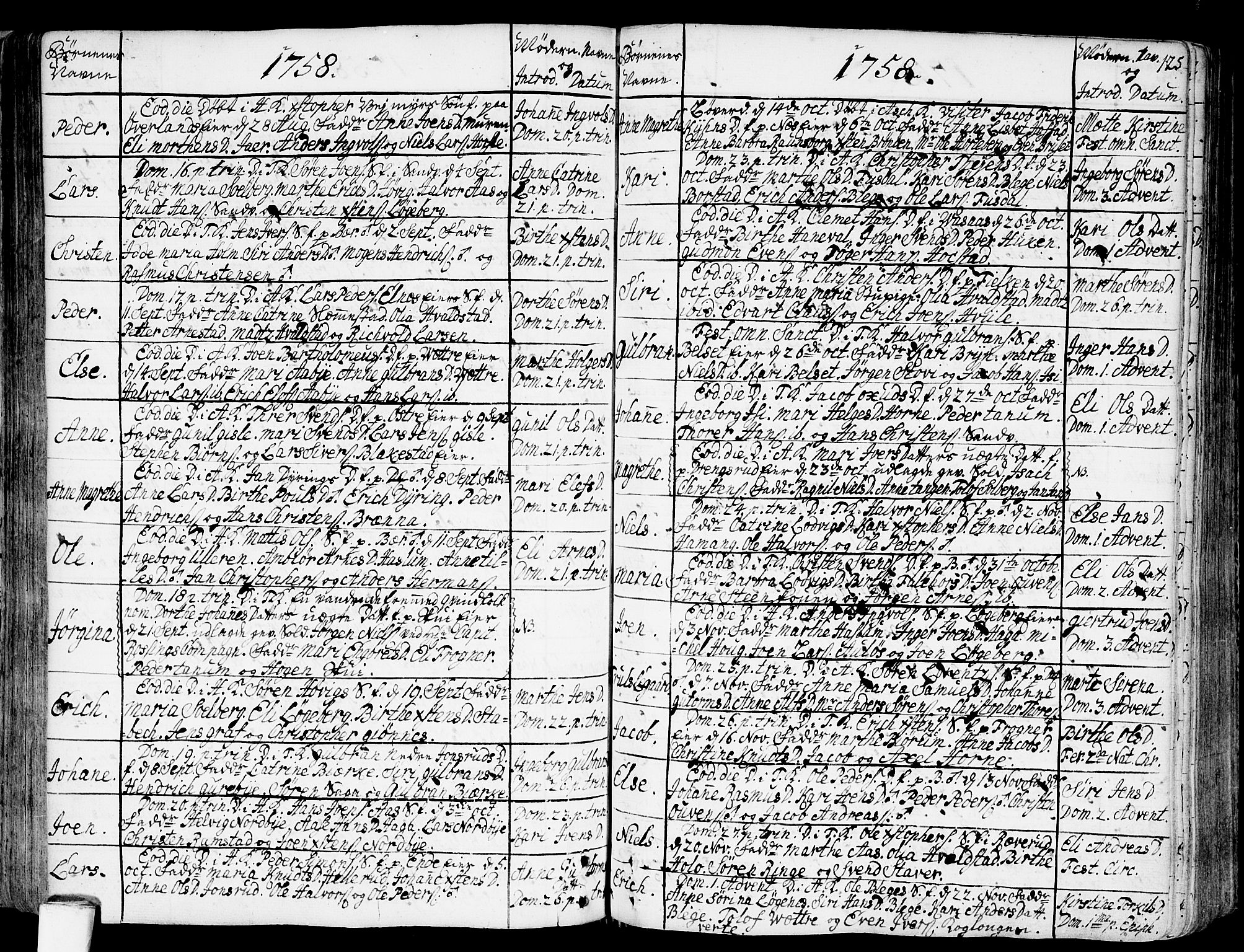 Asker prestekontor Kirkebøker, AV/SAO-A-10256a/F/Fa/L0002: Parish register (official) no. I 2, 1733-1766, p. 125