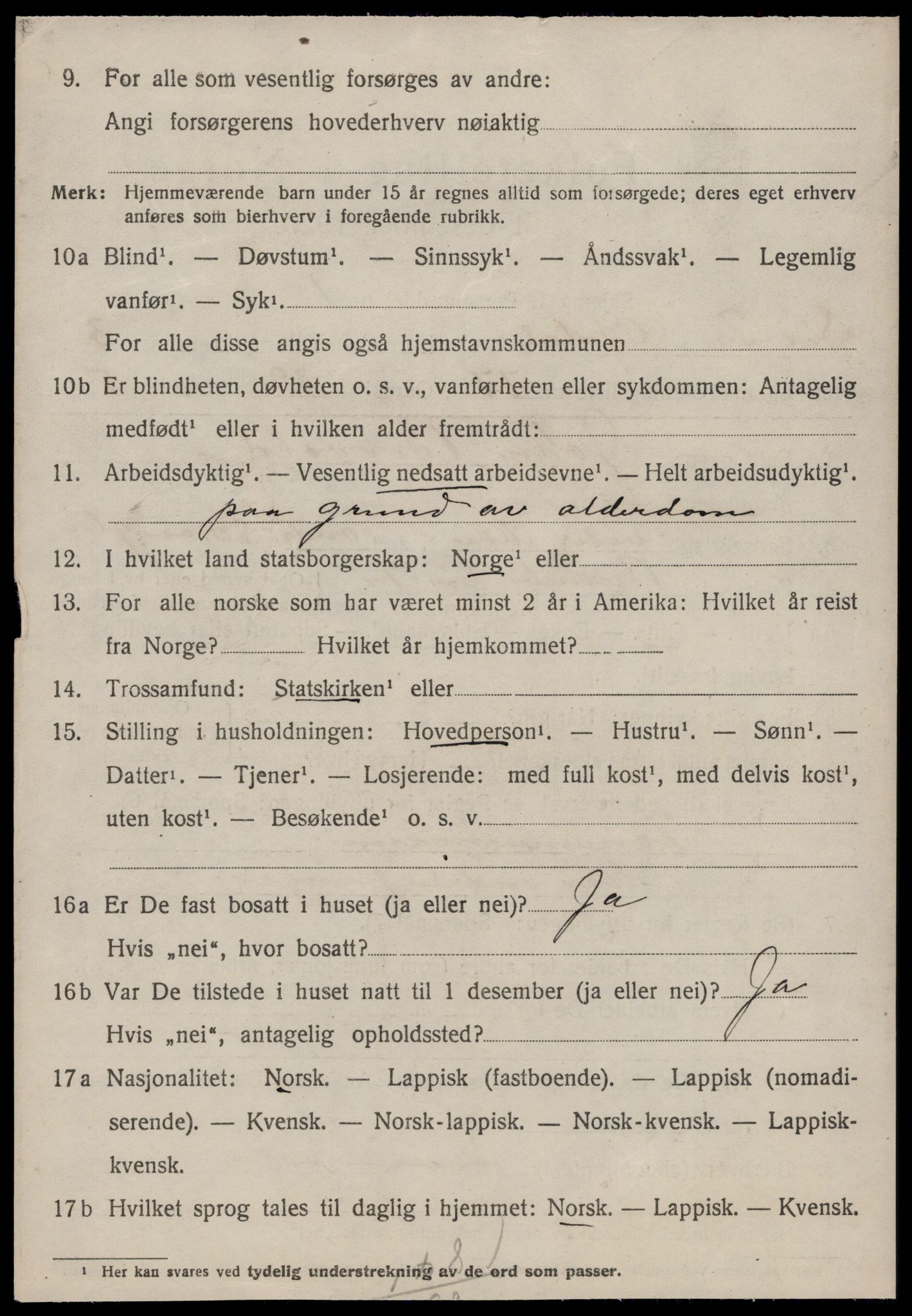 SAT, 1920 census for Oppdal, 1920, p. 4022
