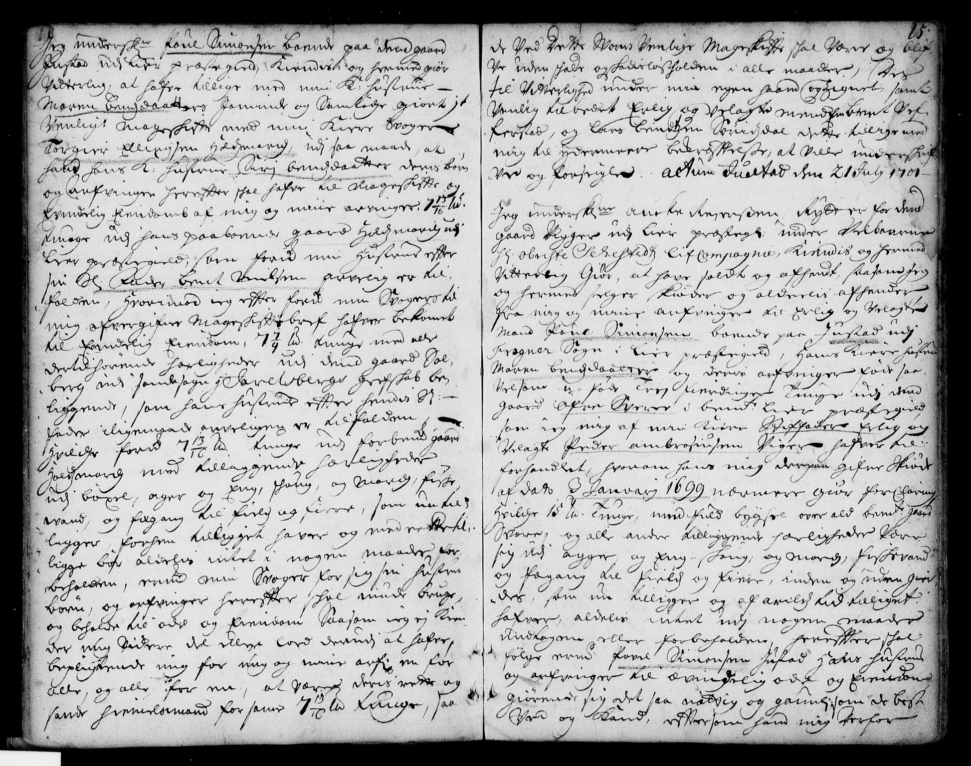 Lier, Røyken og Hurum sorenskriveri, AV/SAKO-A-89/G/Ga/Gaa/L0001: Mortgage book no. I, 1701-1725, p. 15