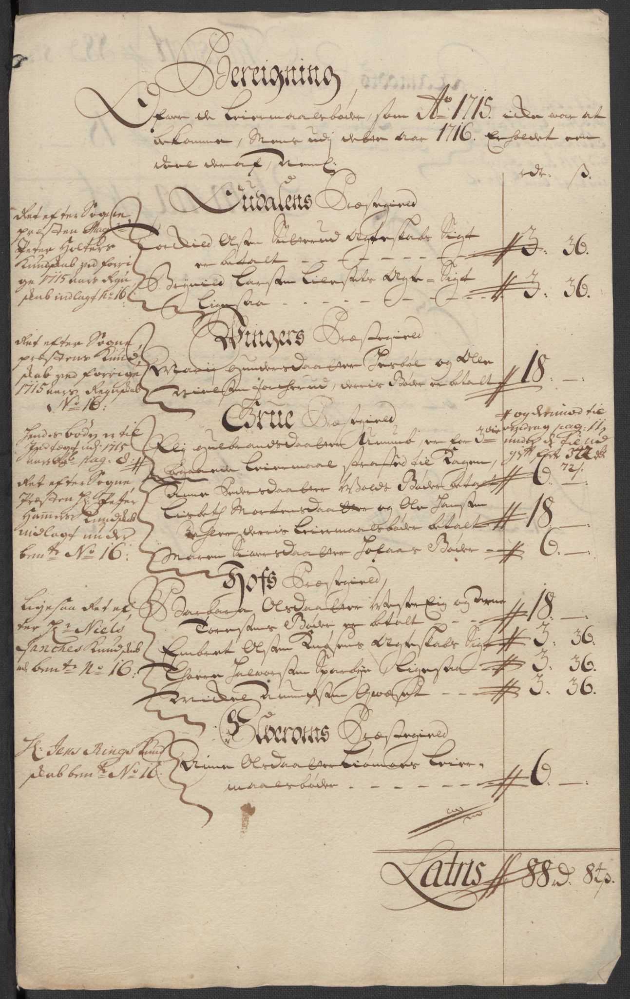 Rentekammeret inntil 1814, Reviderte regnskaper, Fogderegnskap, RA/EA-4092/R13/L0855: Fogderegnskap Solør, Odal og Østerdal, 1716, p. 258