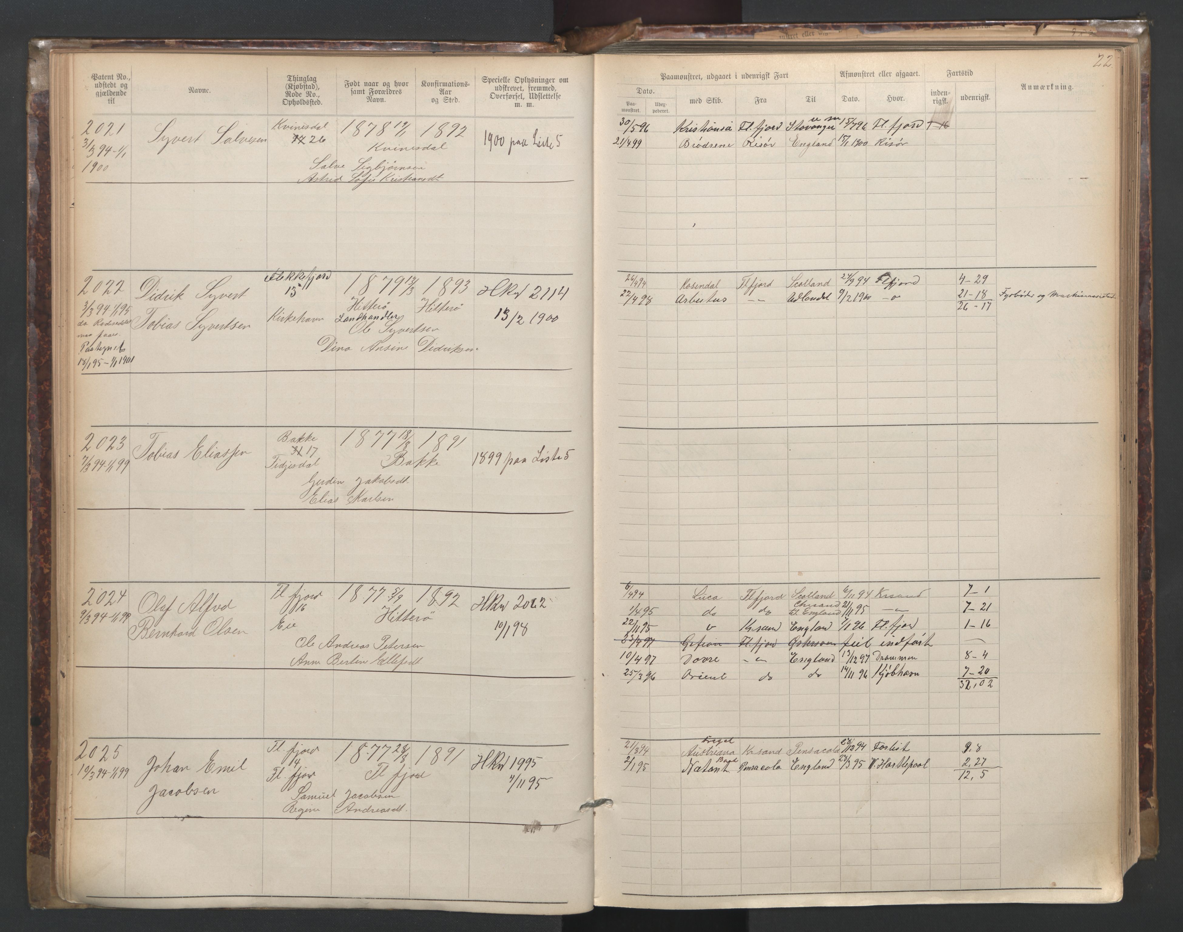 Flekkefjord mønstringskrets, SAK/2031-0018/F/Fa/L0003: Annotasjonsrulle nr 1921-2963 med register, N-3, 1892-1948, p. 51