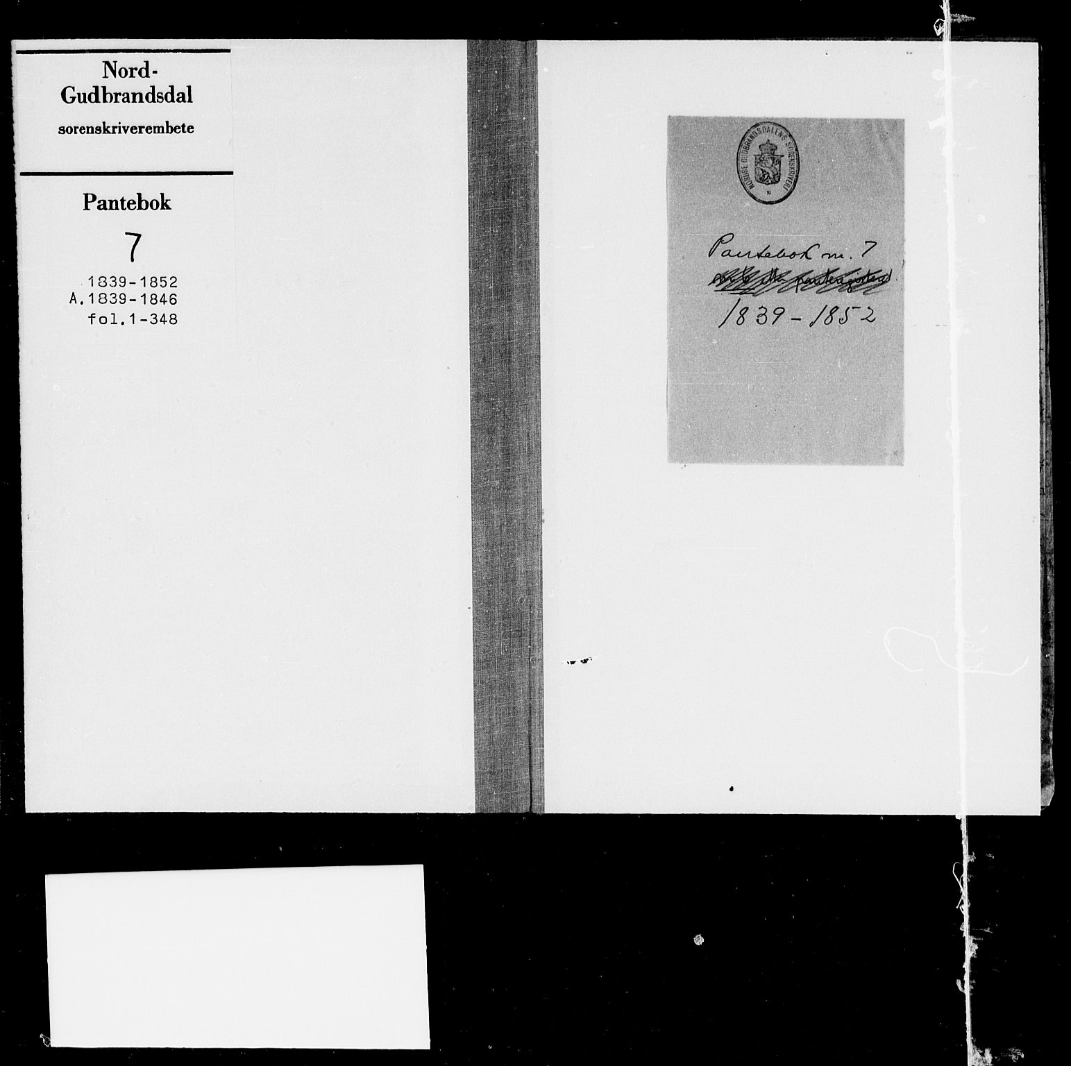 Nord-Gudbrandsdal tingrett, AV/SAH-TING-002/H/Hb/Hba/L0007A: Mortgage book no. 7a, 1839-1846