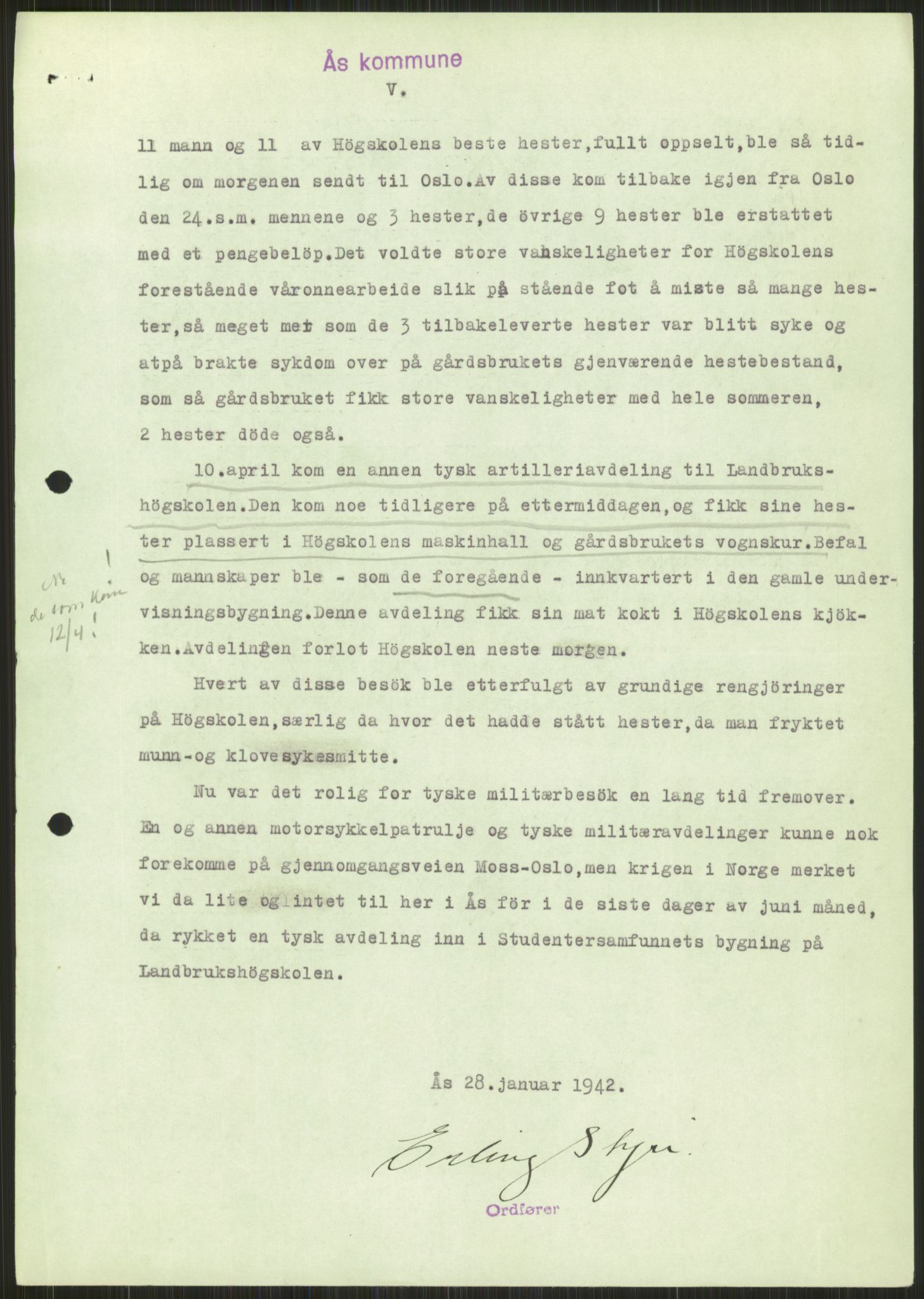 Forsvaret, Forsvarets krigshistoriske avdeling, AV/RA-RAFA-2017/Y/Ya/L0013: II-C-11-31 - Fylkesmenn.  Rapporter om krigsbegivenhetene 1940., 1940, p. 849