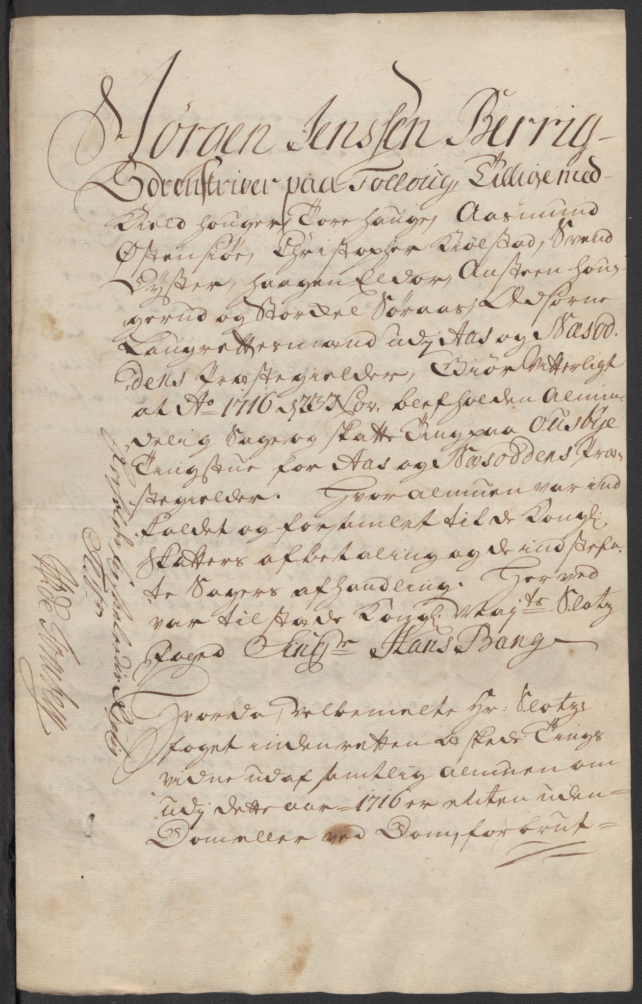 Rentekammeret inntil 1814, Reviderte regnskaper, Fogderegnskap, AV/RA-EA-4092/R10/L0454: Fogderegnskap Aker og Follo, 1716, p. 251