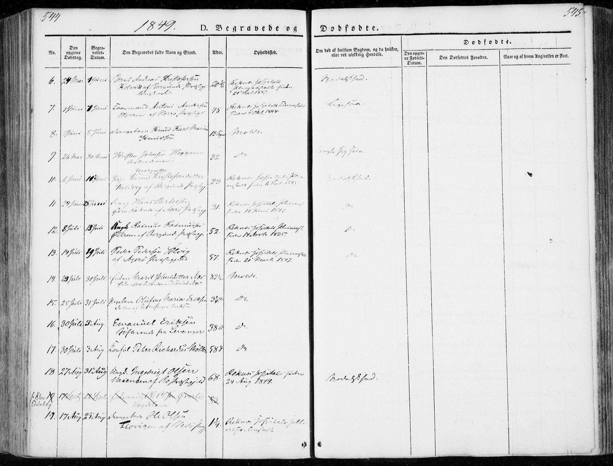 Ministerialprotokoller, klokkerbøker og fødselsregistre - Møre og Romsdal, AV/SAT-A-1454/558/L0689: Parish register (official) no. 558A03, 1843-1872, p. 544-545