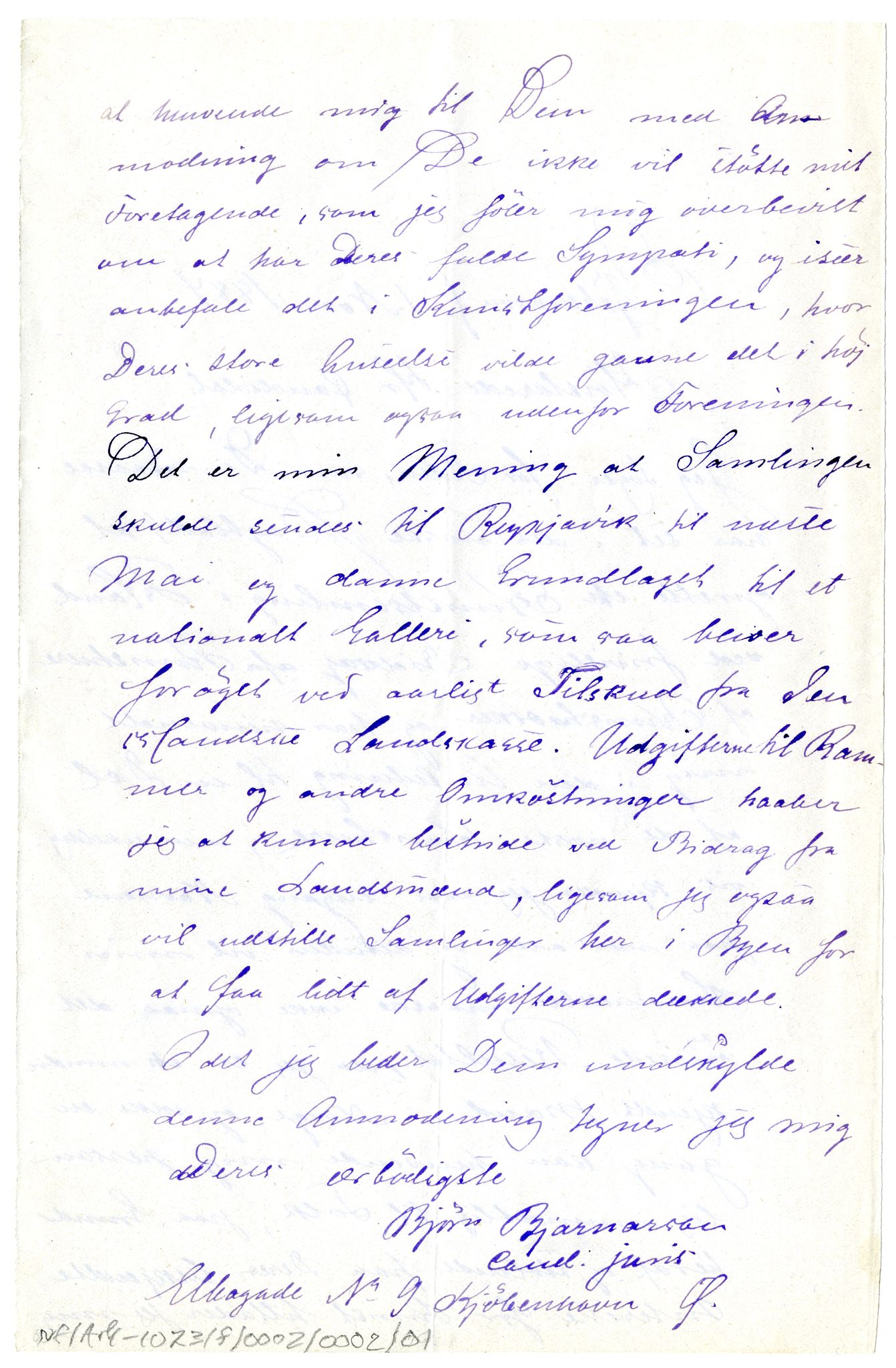 Diderik Maria Aalls brevsamling, NF/Ark-1023/F/L0002: D.M. Aalls brevsamling. B - C, 1799-1889, p. 4