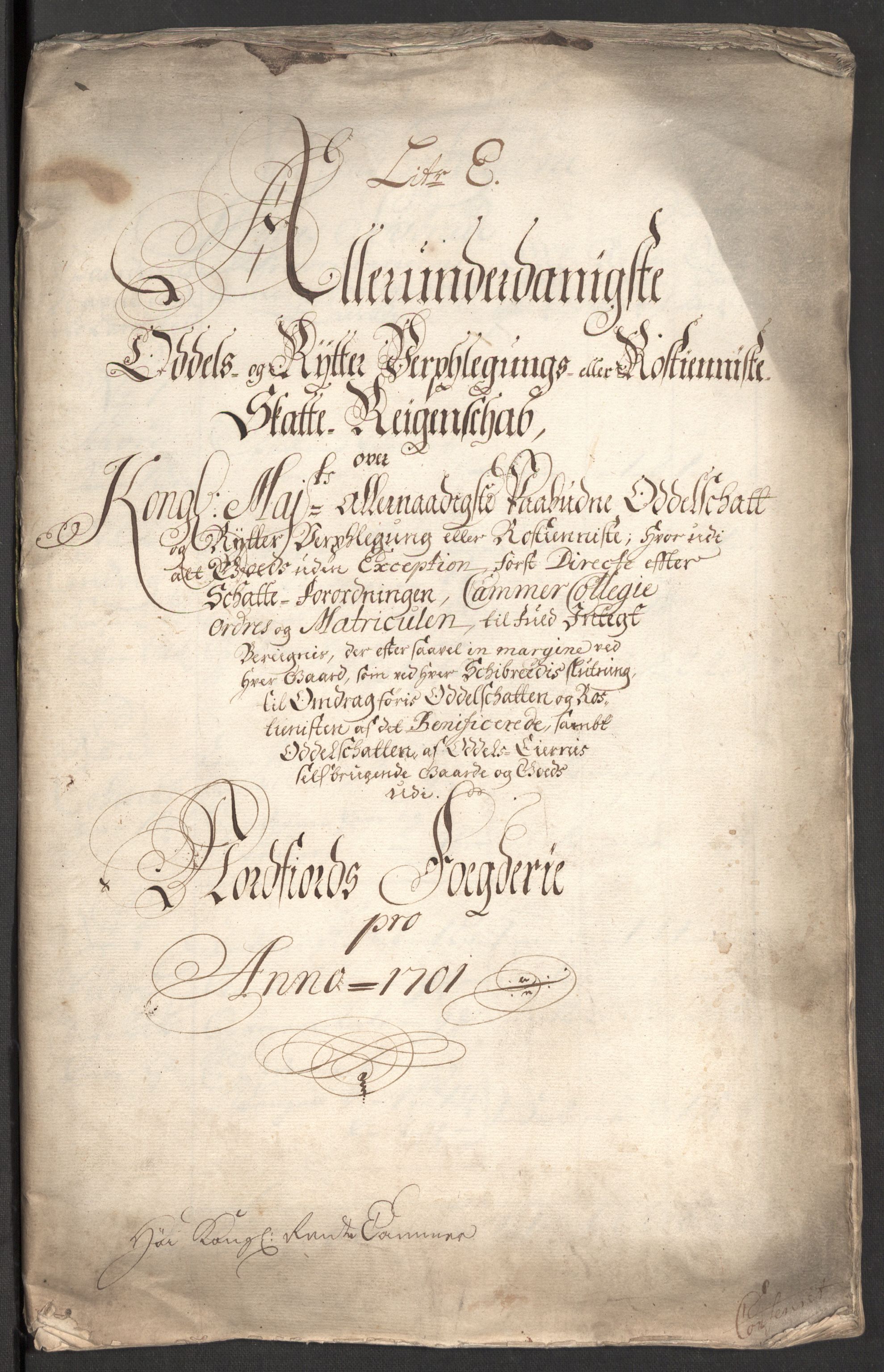 Rentekammeret inntil 1814, Reviderte regnskaper, Fogderegnskap, RA/EA-4092/R53/L3425: Fogderegnskap Sunn- og Nordfjord, 1700-1701, p. 340