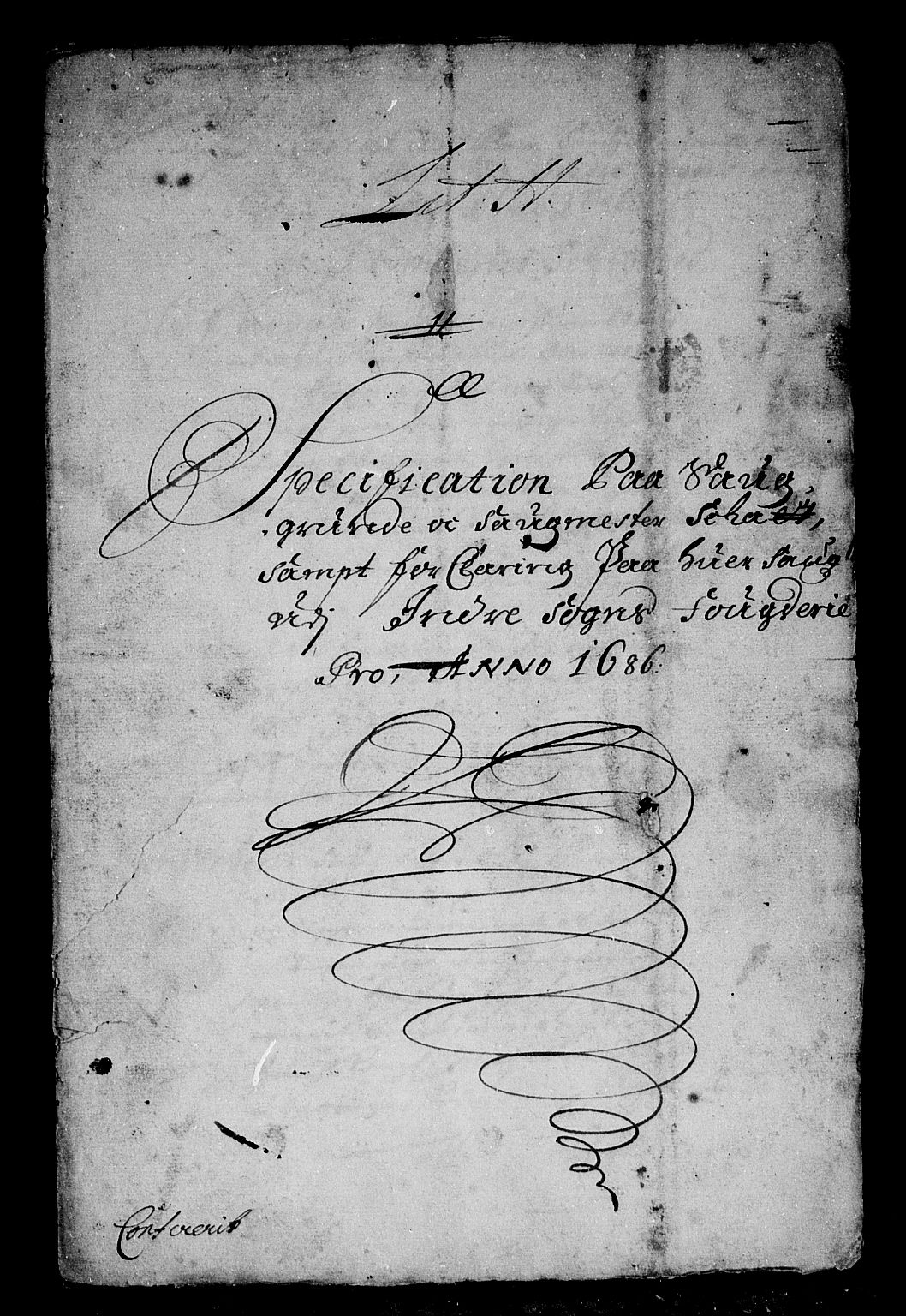 Rentekammeret inntil 1814, Reviderte regnskaper, Stiftamtstueregnskaper, Bergen stiftamt, RA/EA-6043/R/Rc/L0082: Bergen stiftamt, 1686