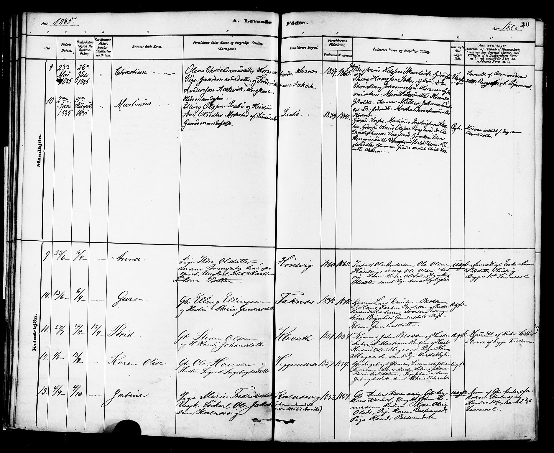 Ministerialprotokoller, klokkerbøker og fødselsregistre - Møre og Romsdal, AV/SAT-A-1454/576/L0885: Parish register (official) no. 576A03, 1880-1898, p. 30