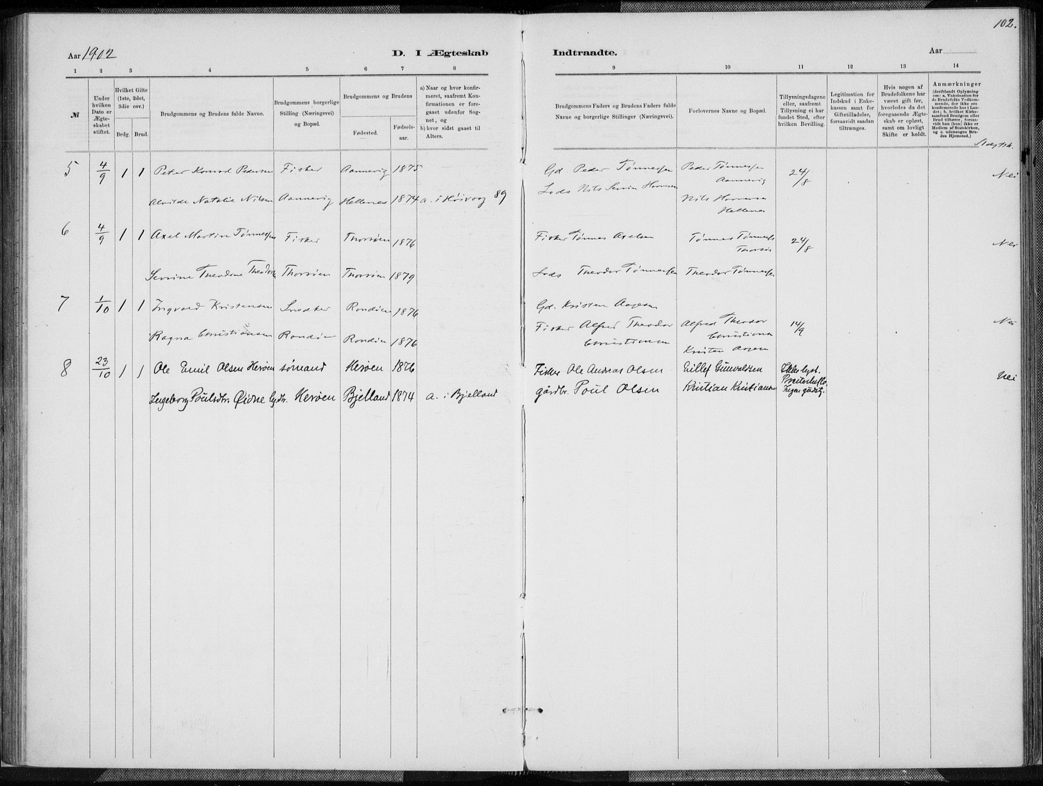 Oddernes sokneprestkontor, AV/SAK-1111-0033/F/Fa/Fab/L0002: Parish register (official) no. A 2, 1884-1903, p. 102