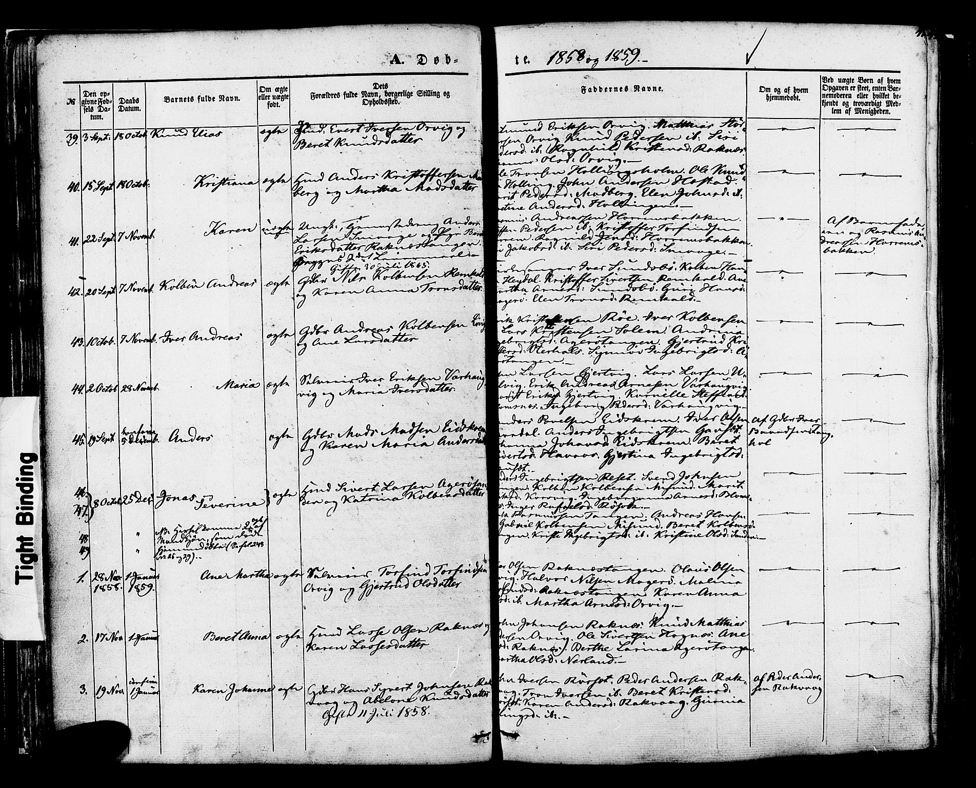 Ministerialprotokoller, klokkerbøker og fødselsregistre - Møre og Romsdal, SAT/A-1454/560/L0719: Parish register (official) no. 560A03, 1845-1872, p. 41