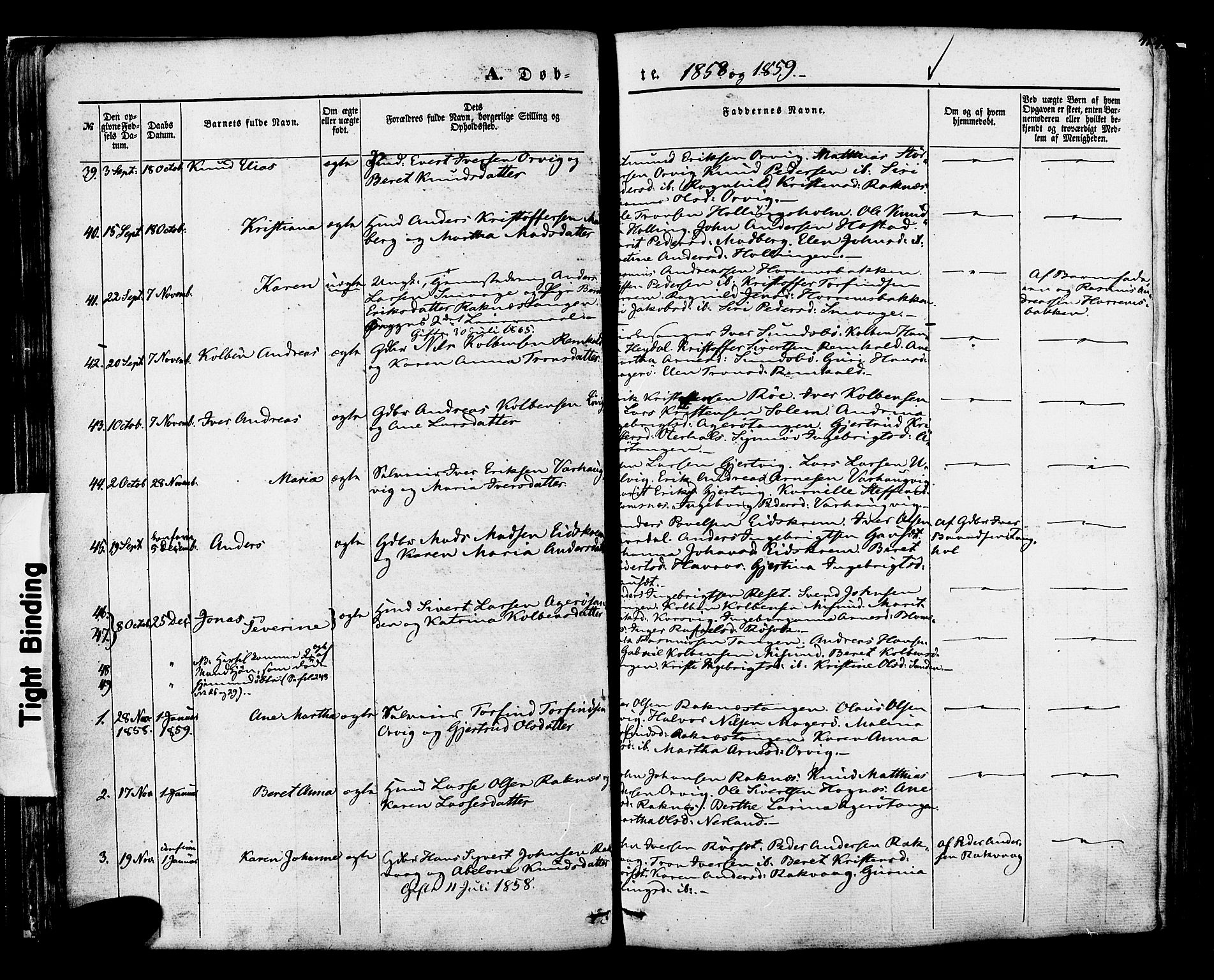 Ministerialprotokoller, klokkerbøker og fødselsregistre - Møre og Romsdal, AV/SAT-A-1454/560/L0719: Parish register (official) no. 560A03, 1845-1872, p. 41