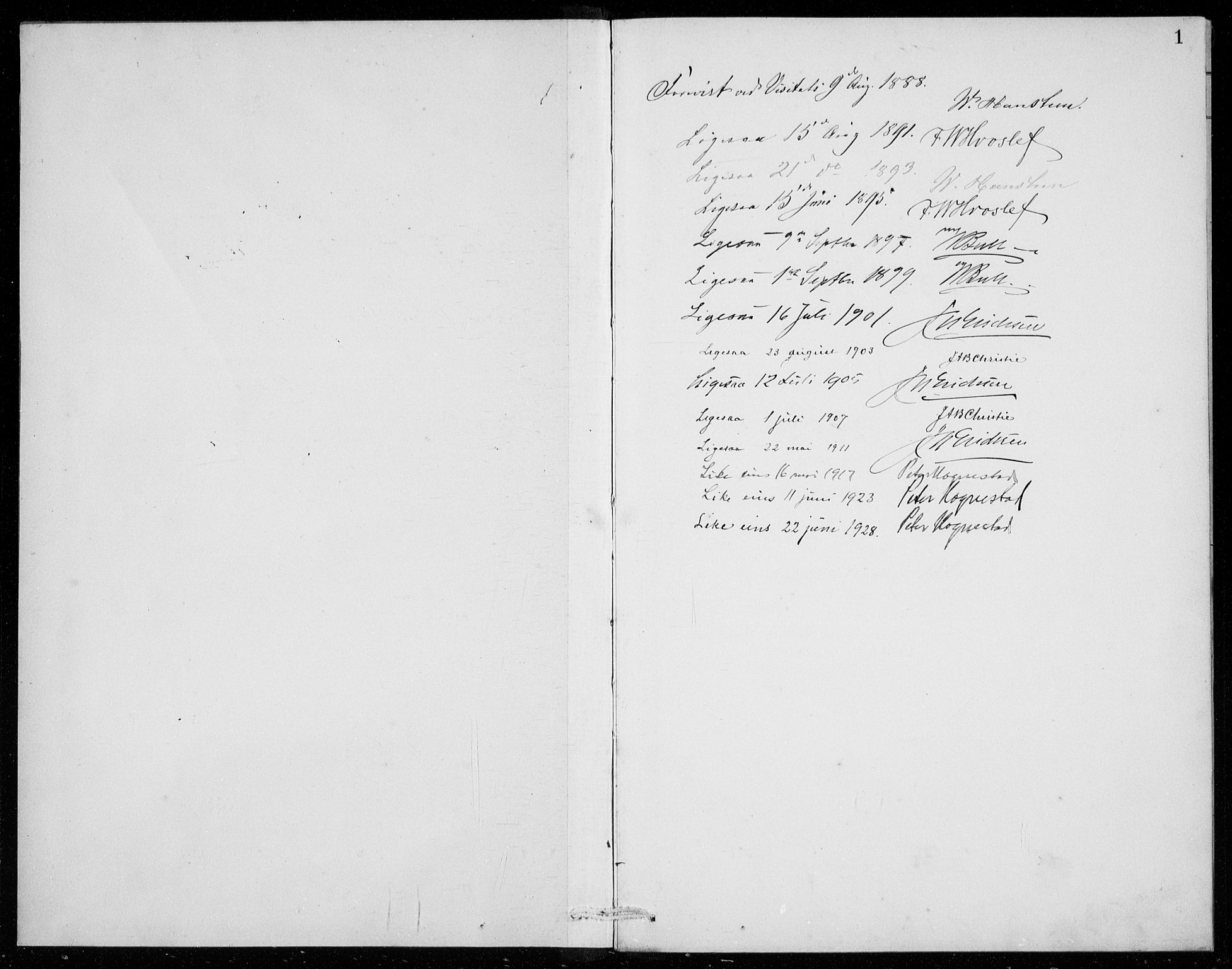 Ullensvang sokneprestembete, AV/SAB-A-78701/H/Hab: Parish register (copy) no. E  8, 1887-1923, p. 1