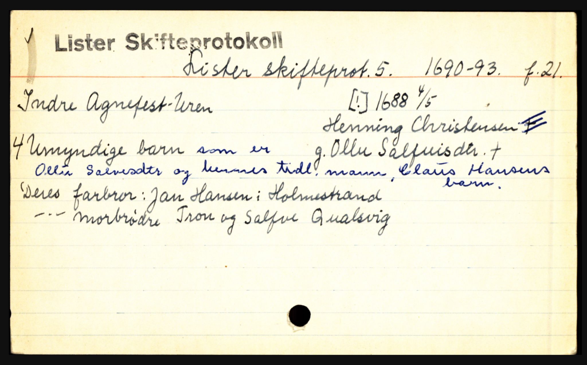 Lister sorenskriveri, AV/SAK-1221-0003/H, p. 99