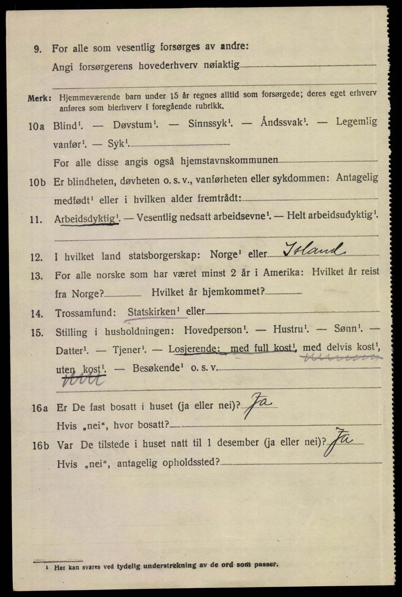 SAKO, 1920 census for Tinn, 1920, p. 12465