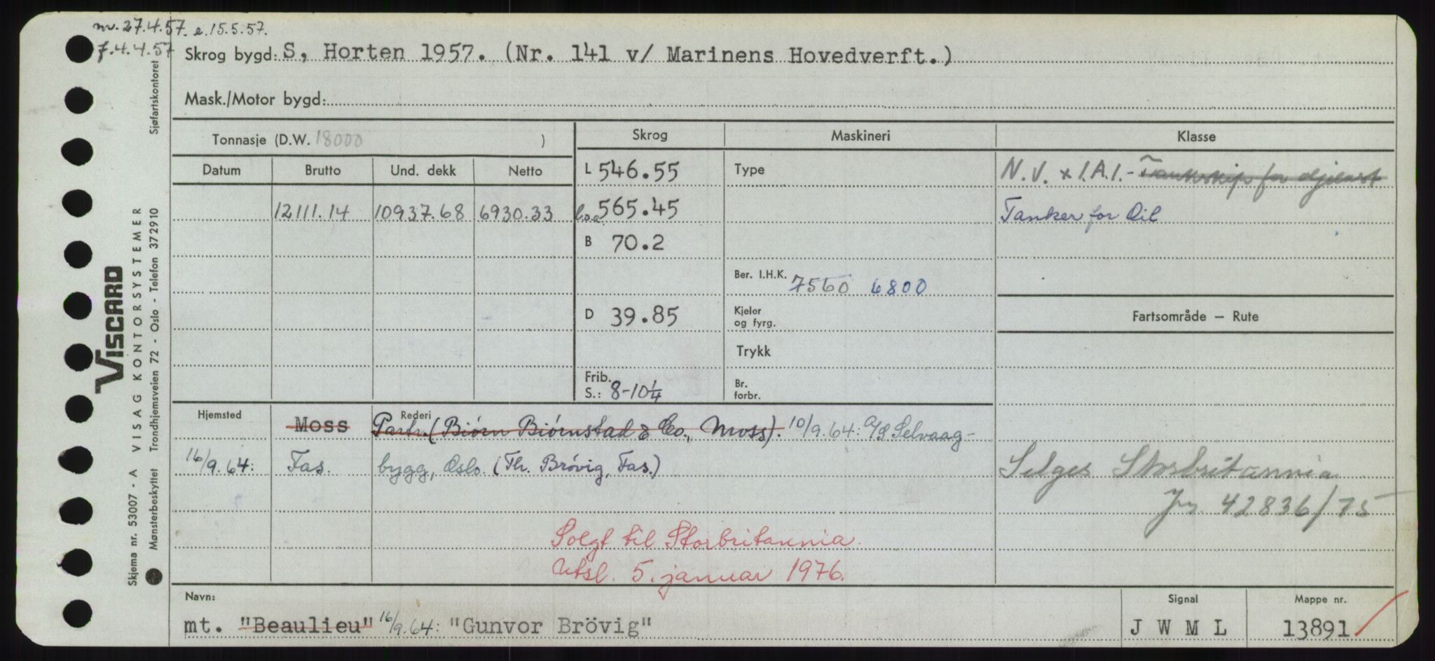 Sjøfartsdirektoratet med forløpere, Skipsmålingen, AV/RA-S-1627/H/Hd/L0013: Fartøy, Gne-Gås, p. 451