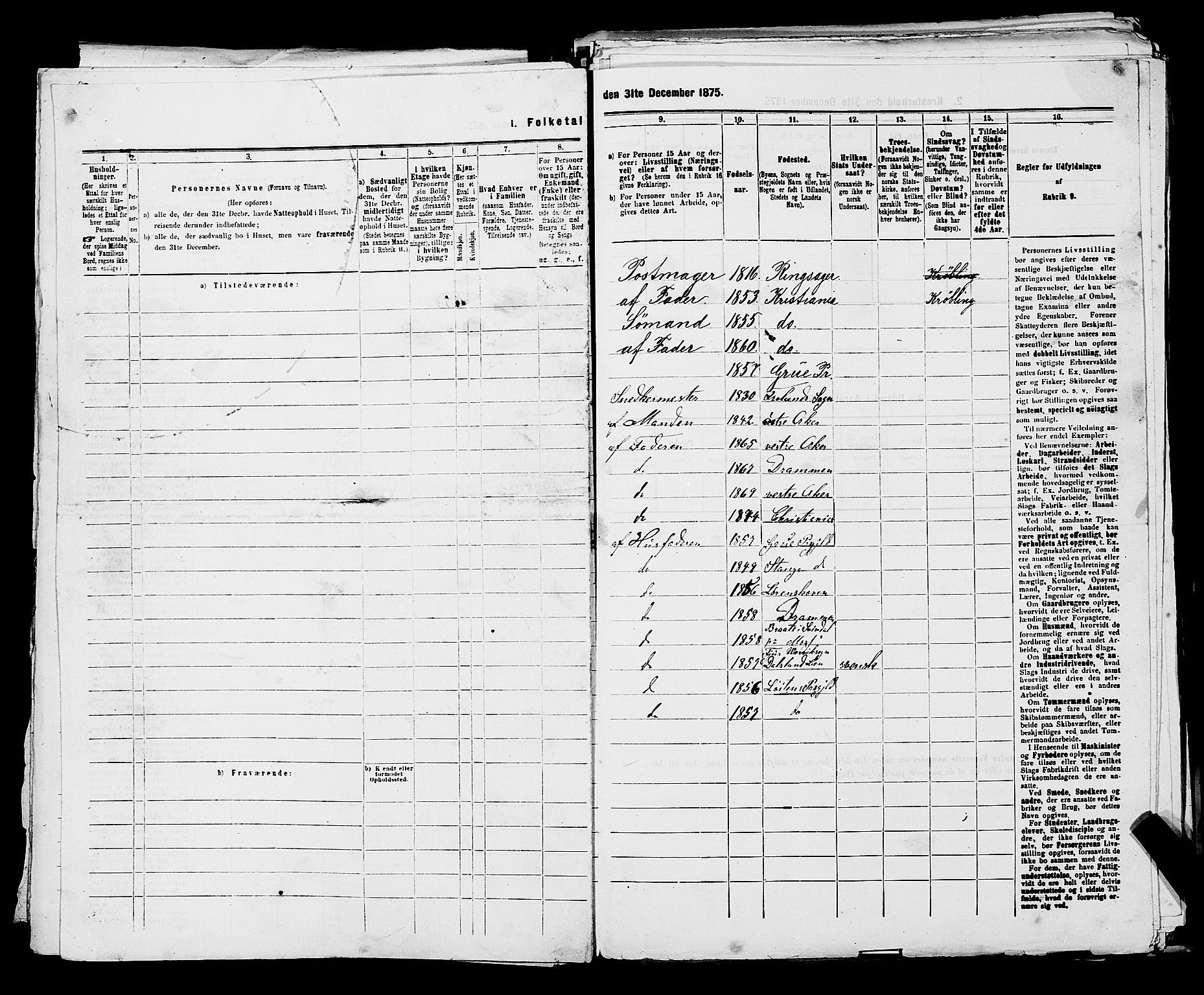 RA, 1875 census for 0301 Kristiania, 1875, p. 1794