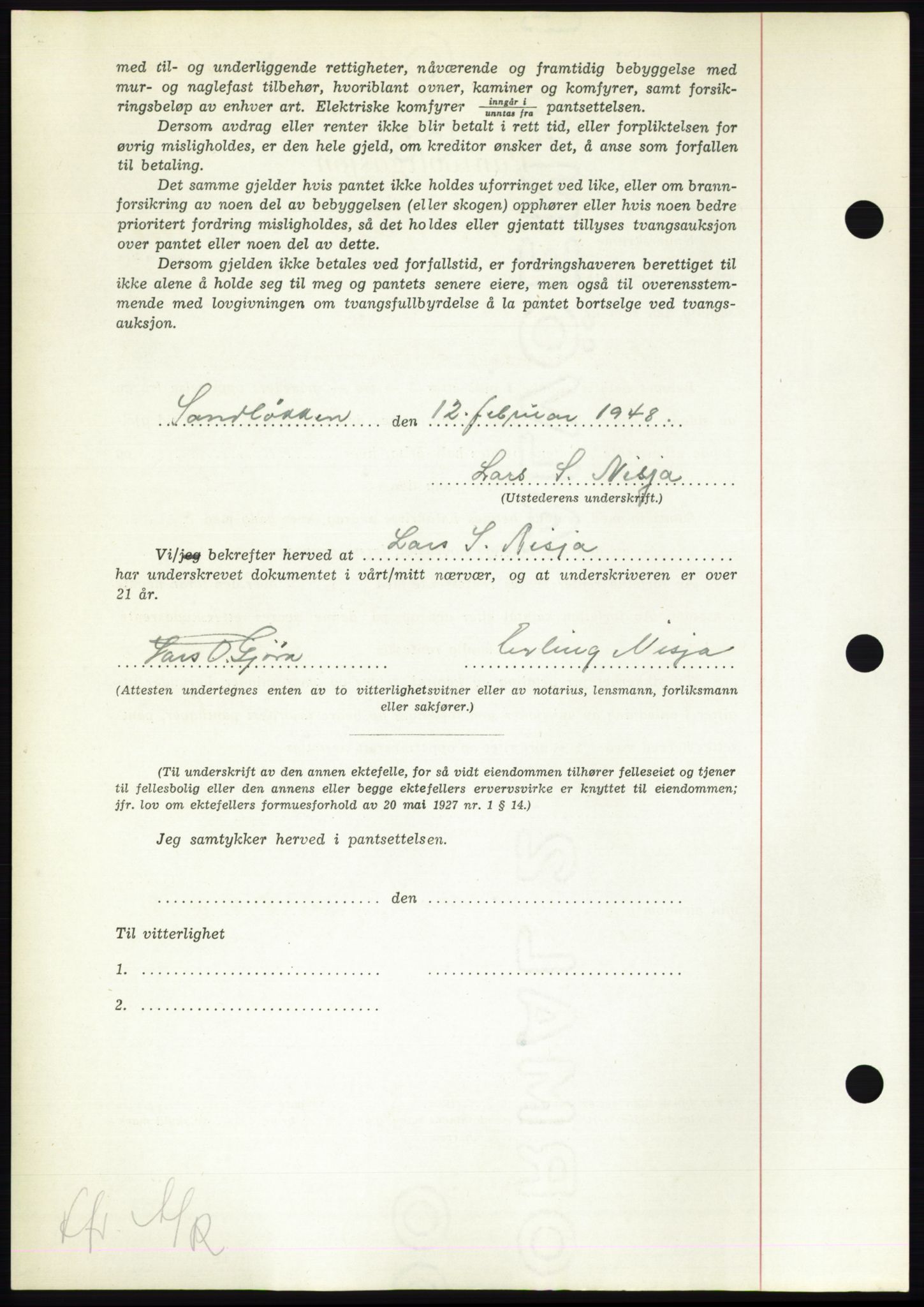 Nordmøre sorenskriveri, AV/SAT-A-4132/1/2/2Ca: Mortgage book no. B102, 1949-1949, Diary no: : 2185/1949