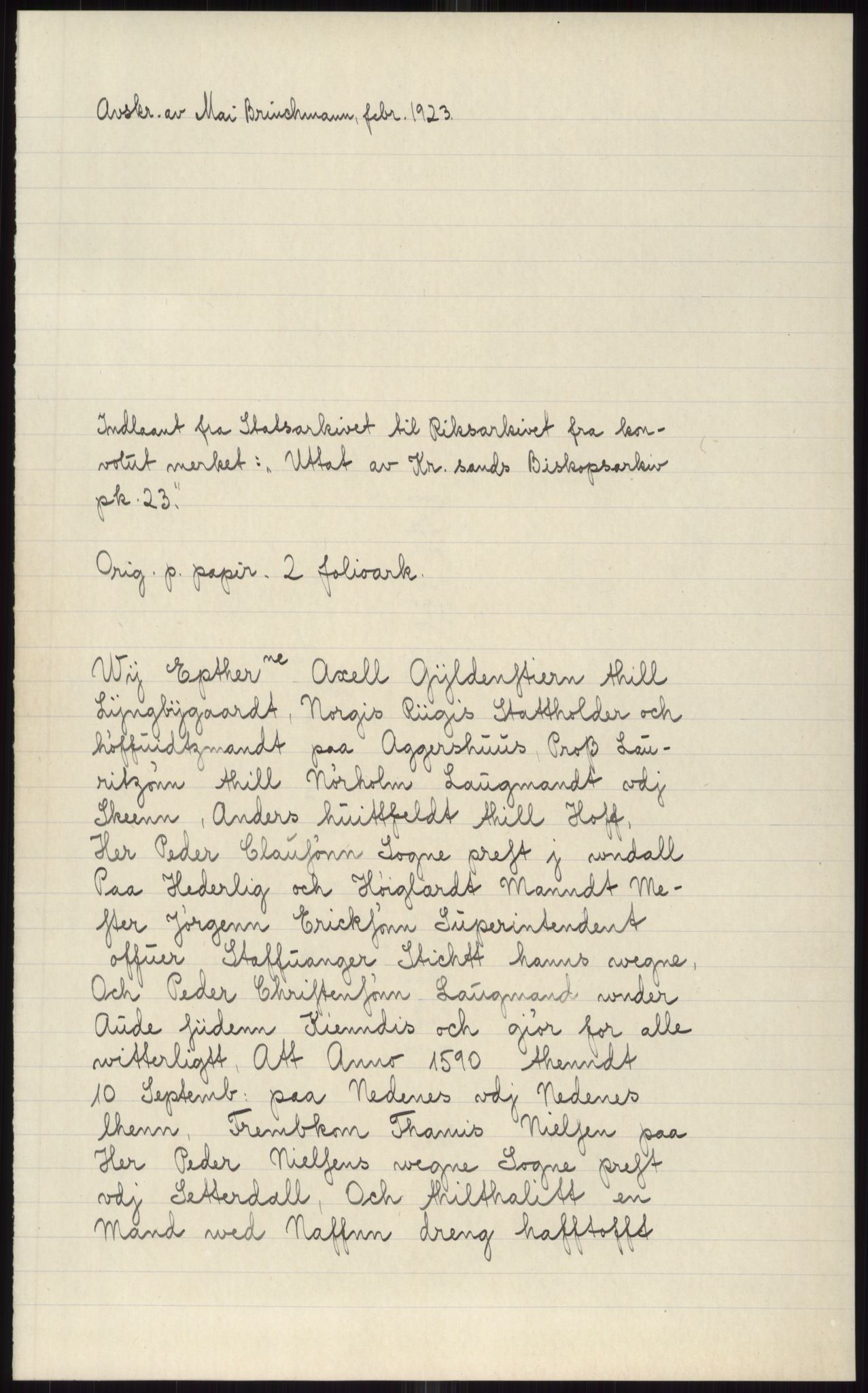 Samlinger til kildeutgivelse, Diplomavskriftsamlingen, AV/RA-EA-4053/H/Ha, p. 2617