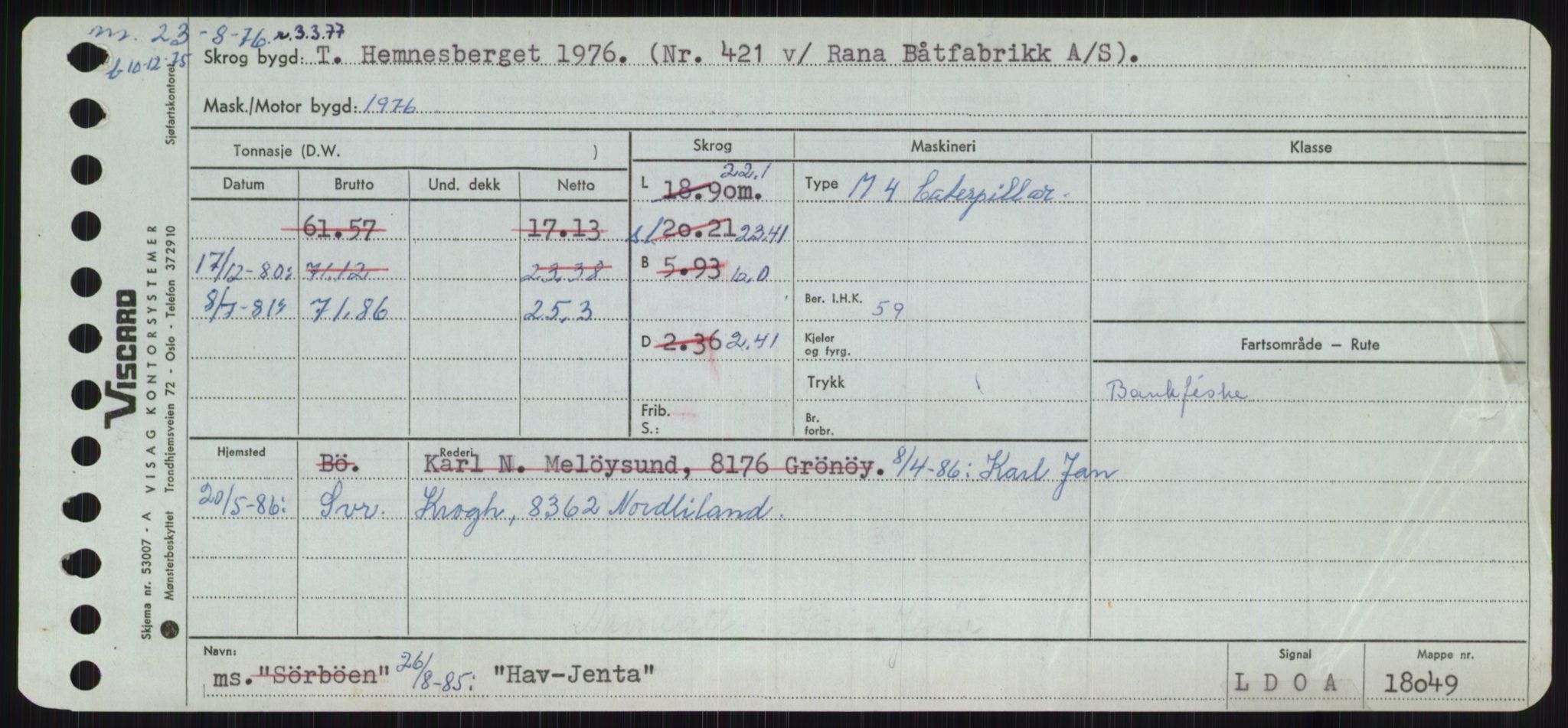 Sjøfartsdirektoratet med forløpere, Skipsmålingen, AV/RA-S-1627/H/Ha/L0002/0002: Fartøy, Eik-Hill / Fartøy, G-Hill, p. 577