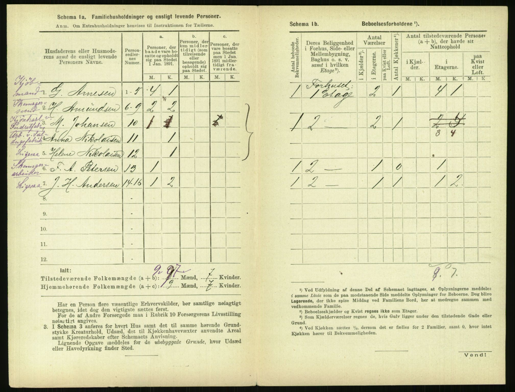 RA, 1891 census for 0301 Kristiania, 1891, p. 146358