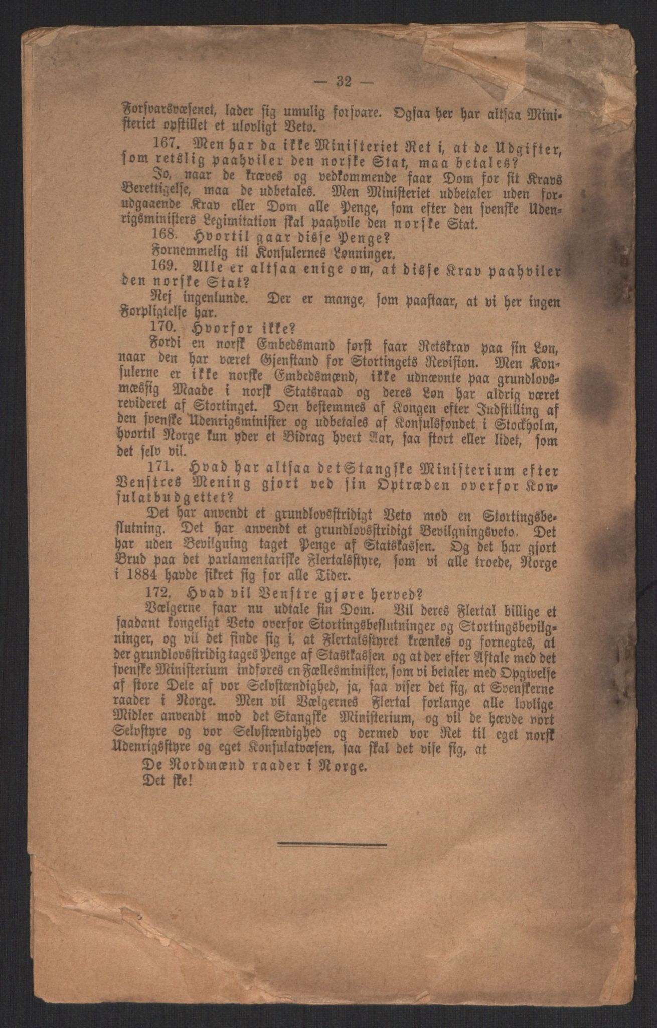 Venstres Hovedorganisasjon, RA/PA-0876/X/L0001: De eldste skrifter, 1860-1936, p. 619