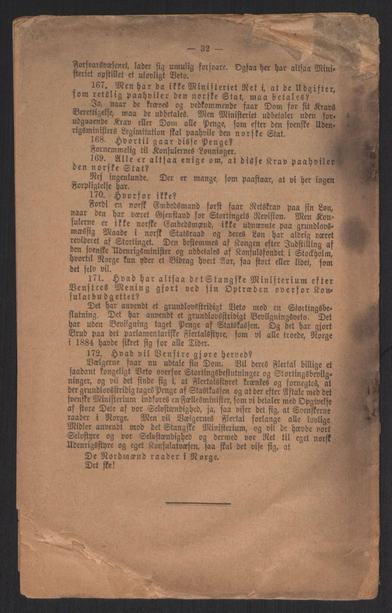 Venstres Hovedorganisasjon, AV/RA-PA-0876/X/L0001: De eldste skrifter, 1860-1936, p. 619