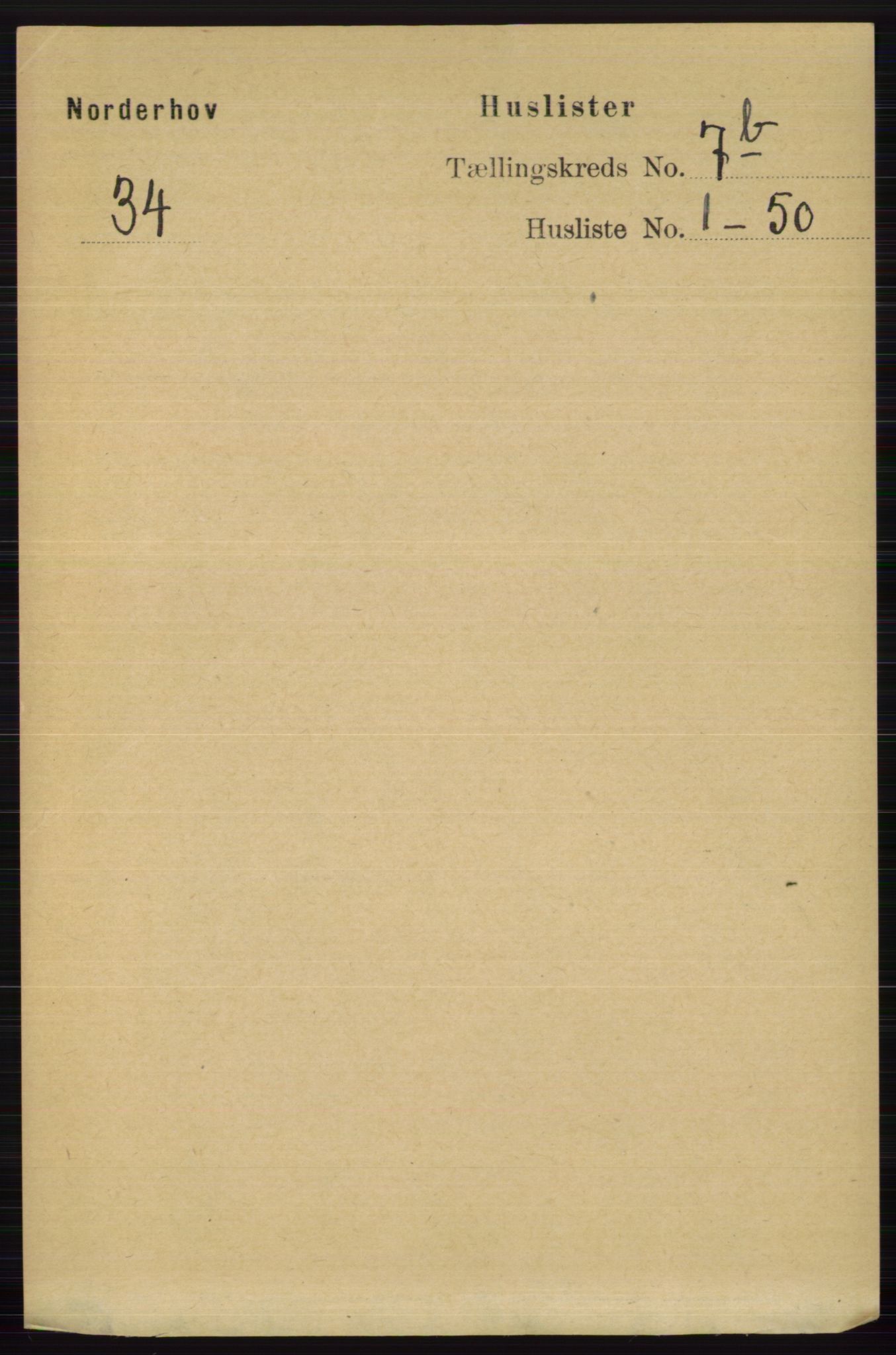 RA, 1891 census for 0613 Norderhov, 1891, p. 5042